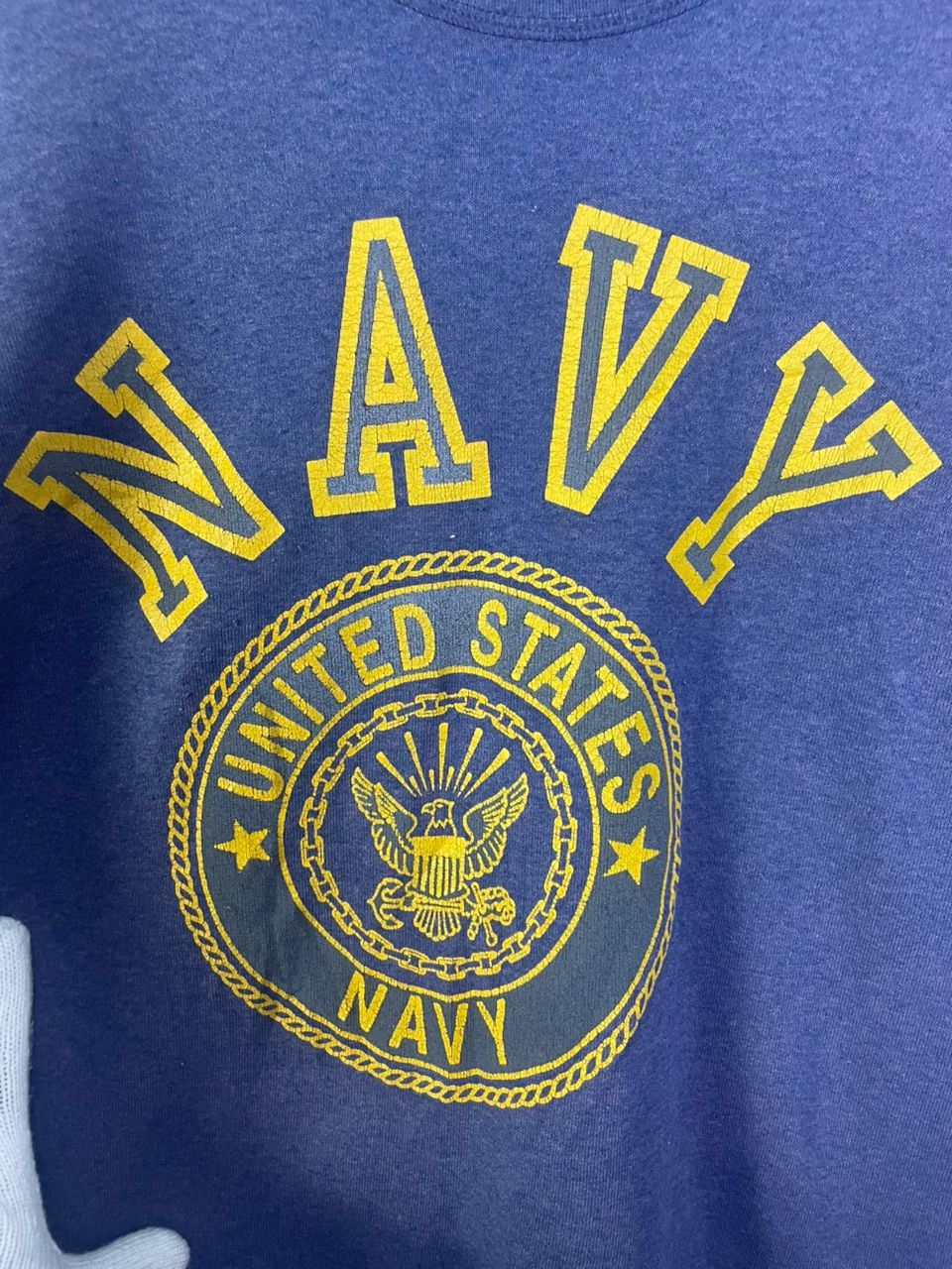 Designer × Vintage Vintage United States NAVY Sweatshirt 90s Size US M / EU 48-50 / 2 - 6 Thumbnail