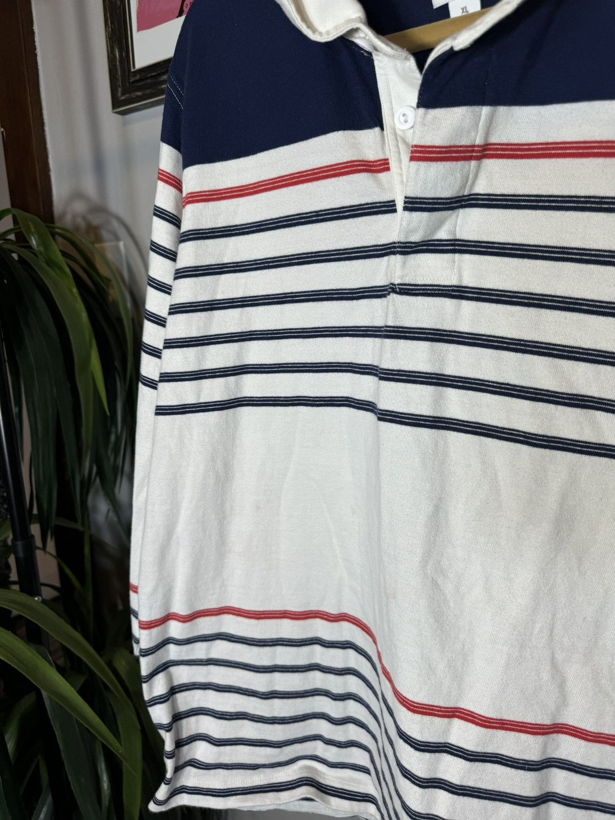 Lands' End × Vintage Vintage Lands End Striped Rugby Size US XL / EU 56 / 4 - 6 Thumbnail