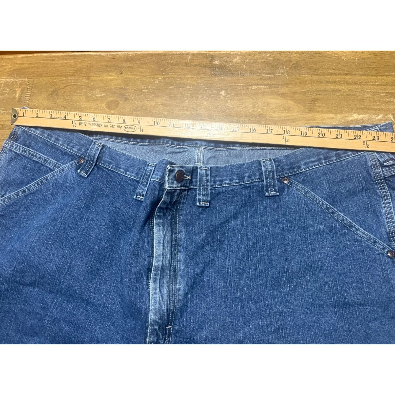 Lee Lee Shorts Mens Bermuda Casual Denim Blue 52 Pockets Big & Tall Regular Size 52 Men’s Size US 36 / EU 52 - 5 Thumbnail