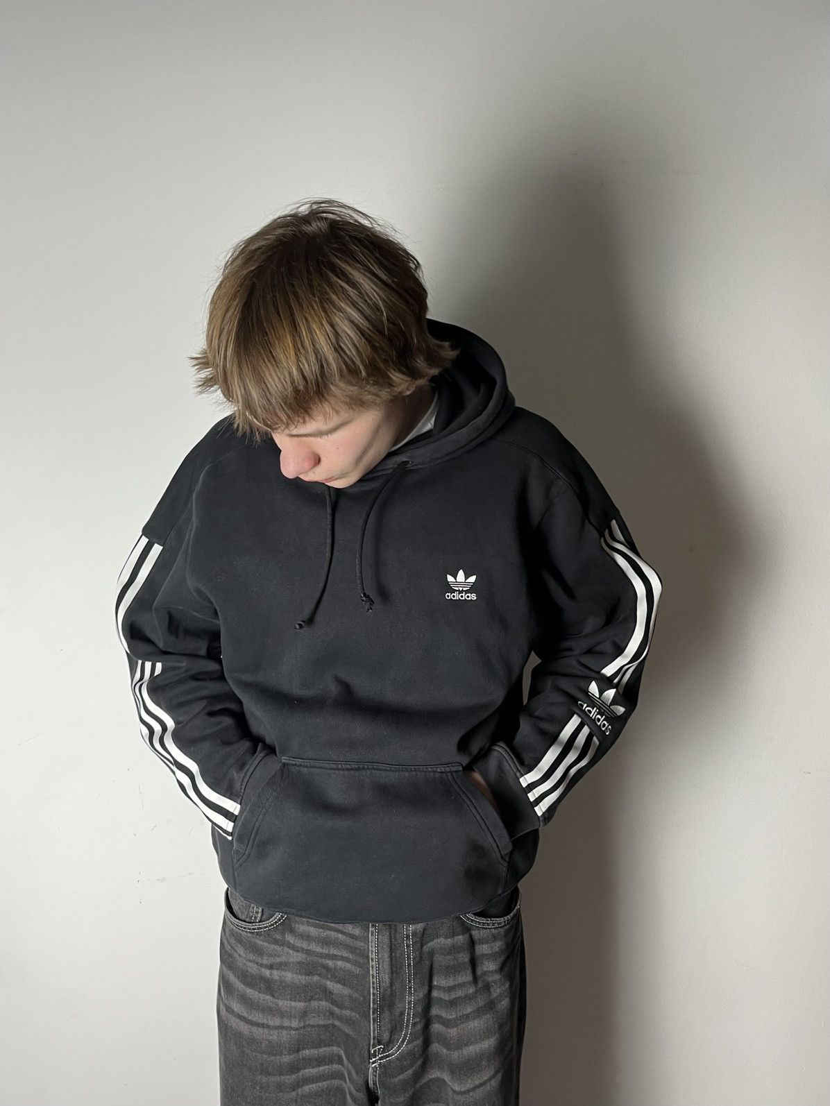 Adidas 🔥CRAZY ADIDAS BALENCIAGA VIBE OPIUM BOXY HOODIE Y2K 00’S Size US S / EU 44-46 / 1 - 7 Thumbnail