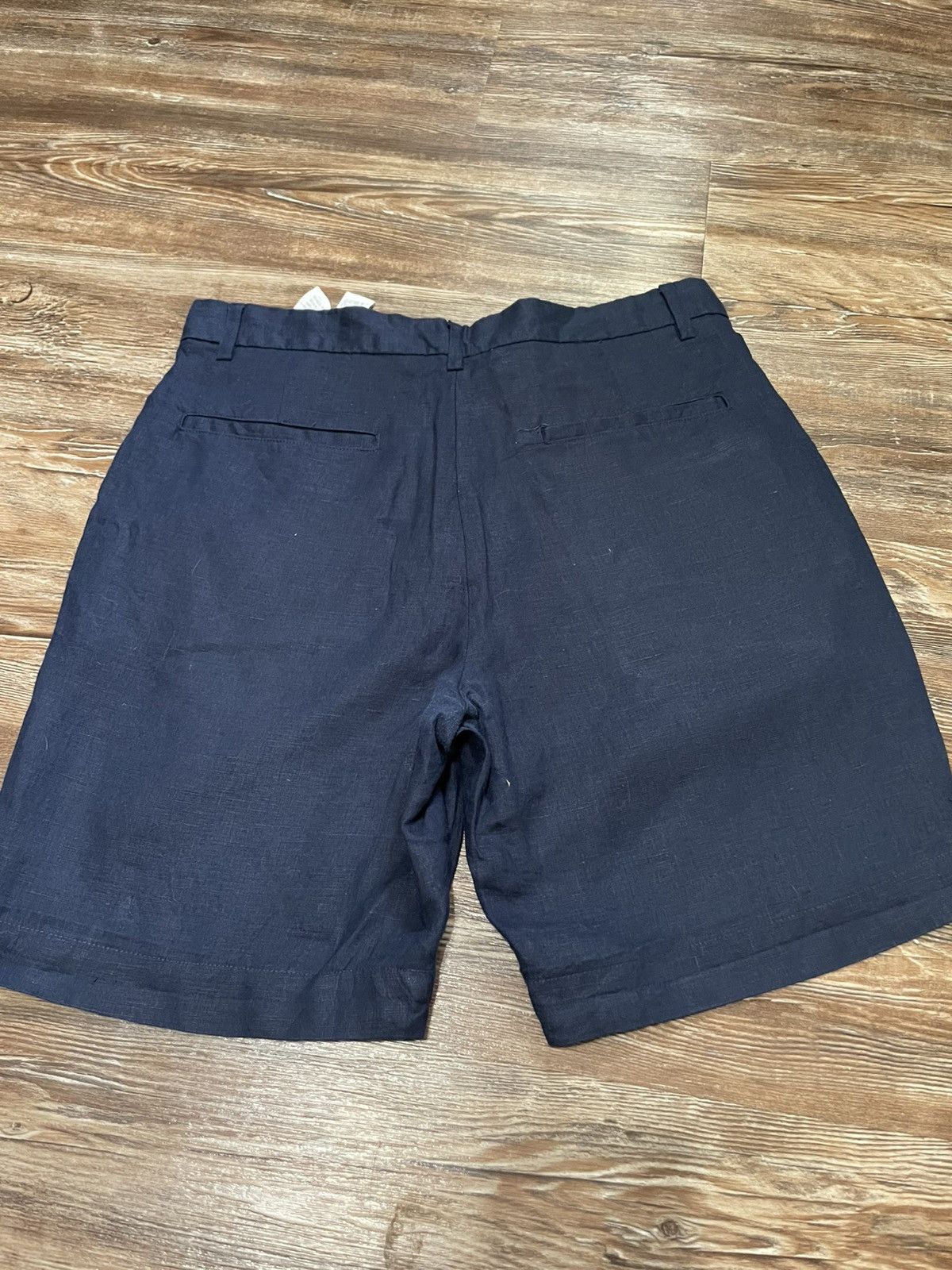 Zara Zara Linen Walk Summer Shorts Navy Size S 31 5" Inseam Size US 31 - 5 Thumbnail
