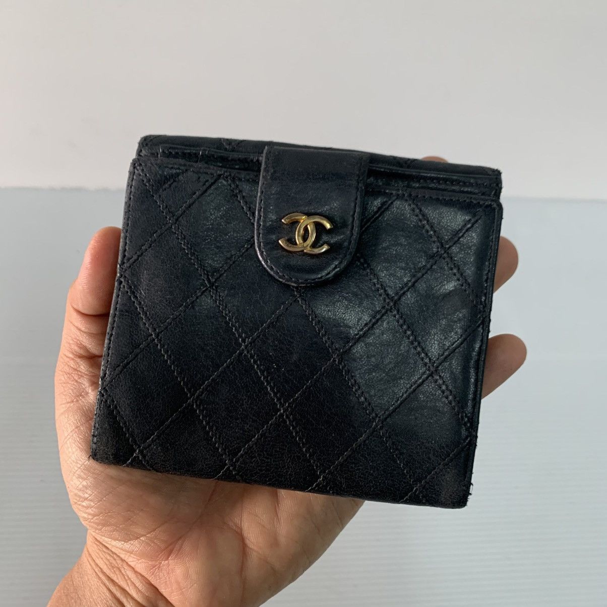 Chanel Chanel Vintage Black Short Wallet Size ONE SIZE - 2 Thumbnail