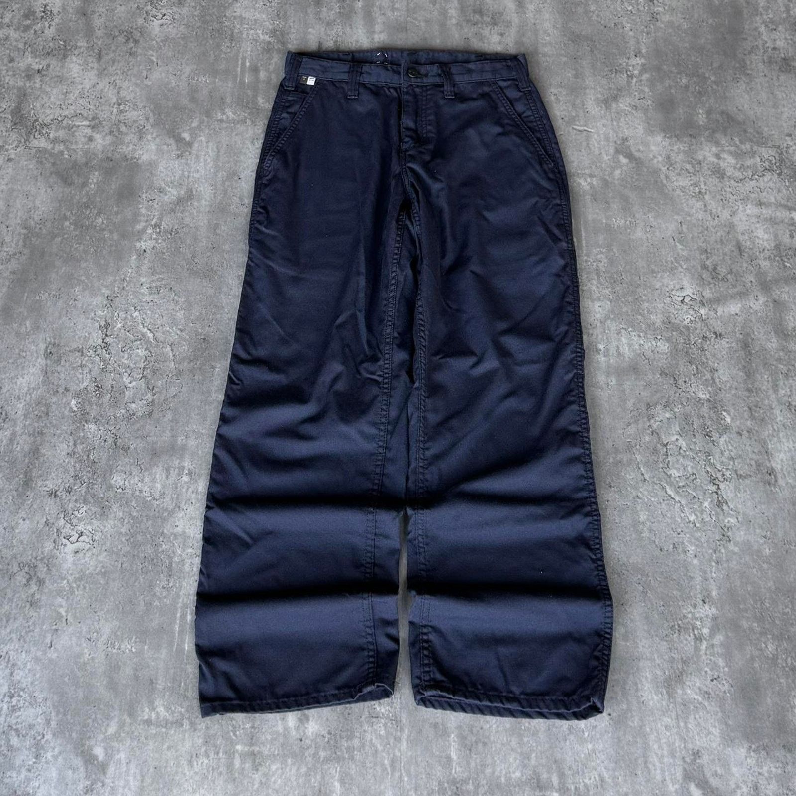 Carhartt × Vintage Vintage Y2K Carhartt Baggy Navy Lightweight Carpenter Pants Size US 28 / EU 44 - 2 Thumbnail