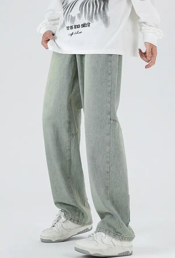 Japanese Brand Harada x Hara Casual washed distressed loose straight jeans Size US 32 / EU 48 - 6 Thumbnail