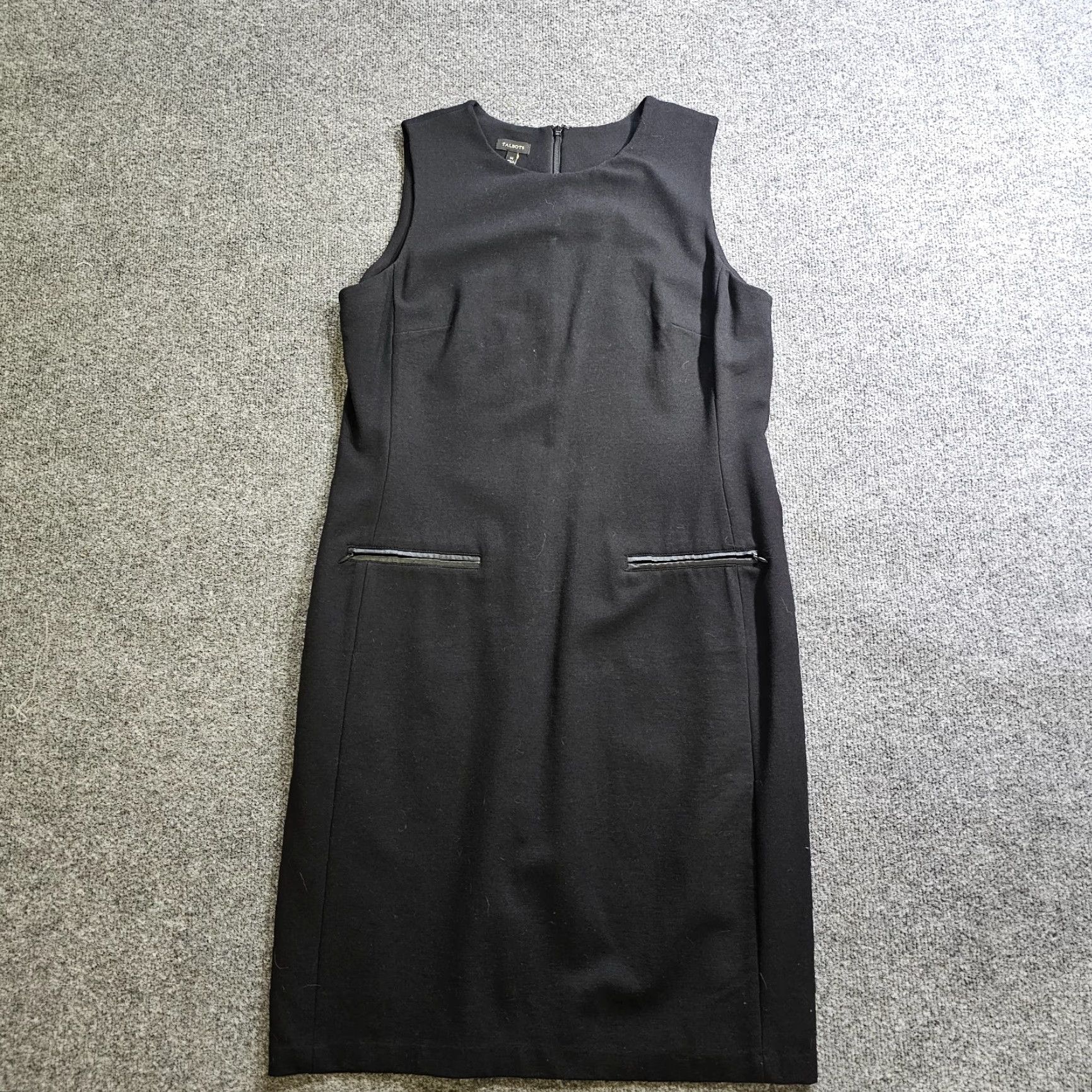Talbots Talbots Dress Womens 14 Black Sheath Pencil Sleeveless Pockets Casual Career Size XL / US 12-14 / IT 48-50 - 2 Thumbnail
