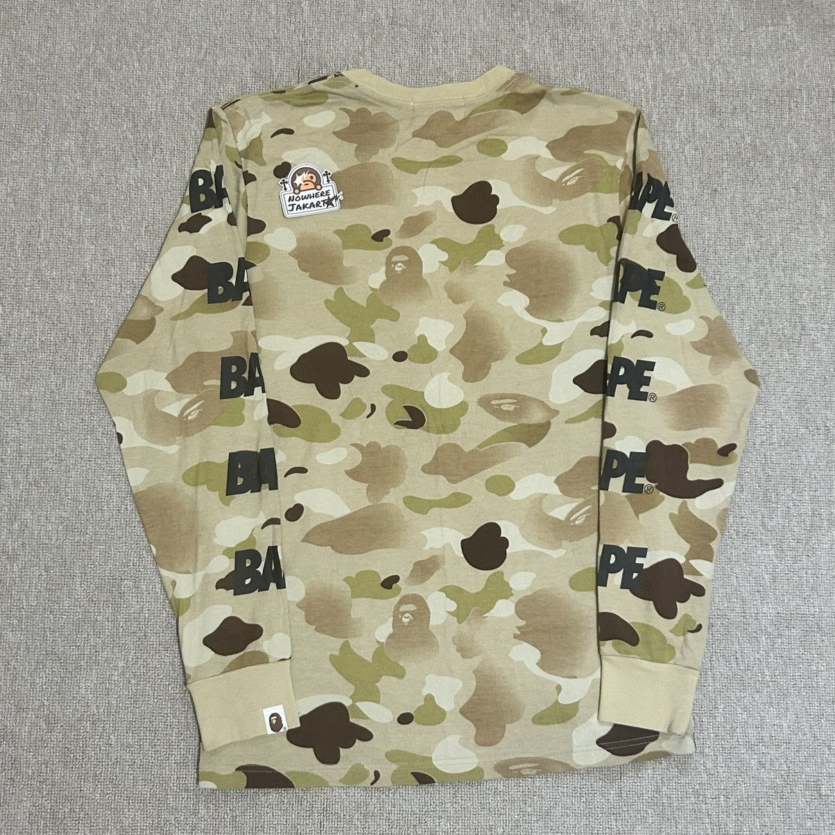 Bape Beige Camo Longsleeve Size US S / EU 44-46 / 1 - 5 Thumbnail
