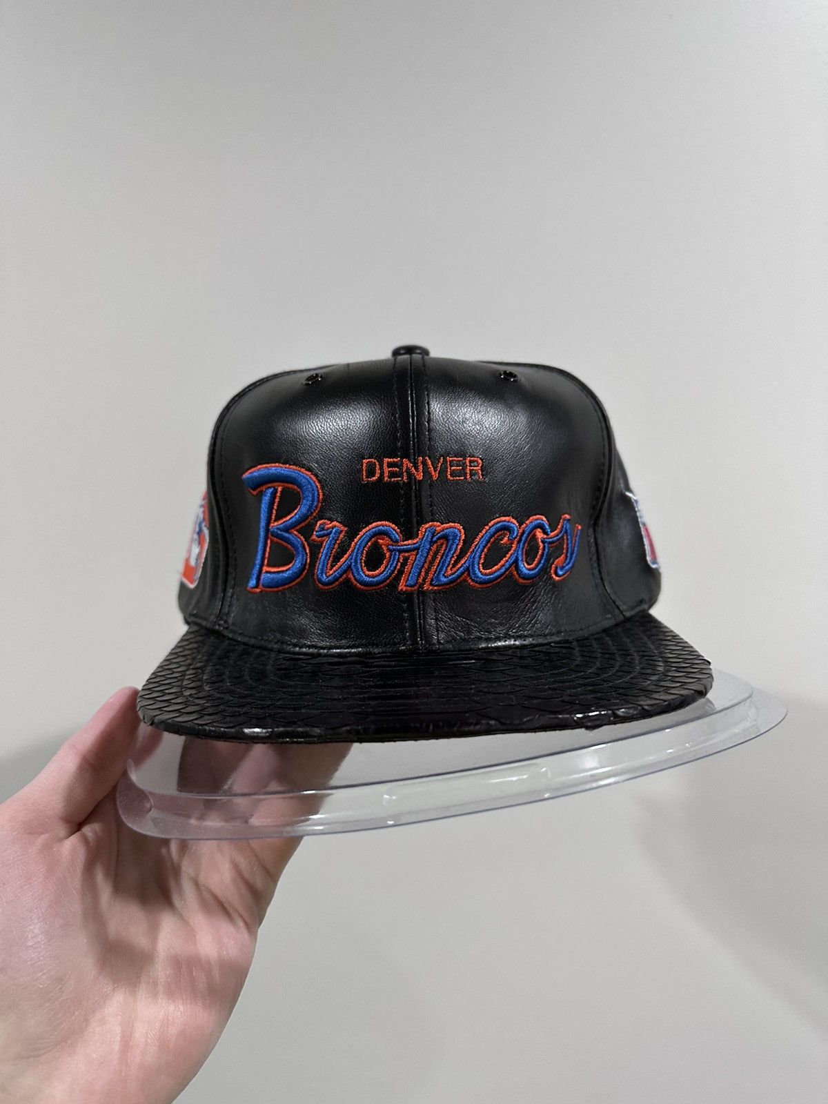 Just Don Just Don x Mitchell & Ness NFL Denver Broncos Leather Hat Size ONE SIZE - 8 Thumbnail