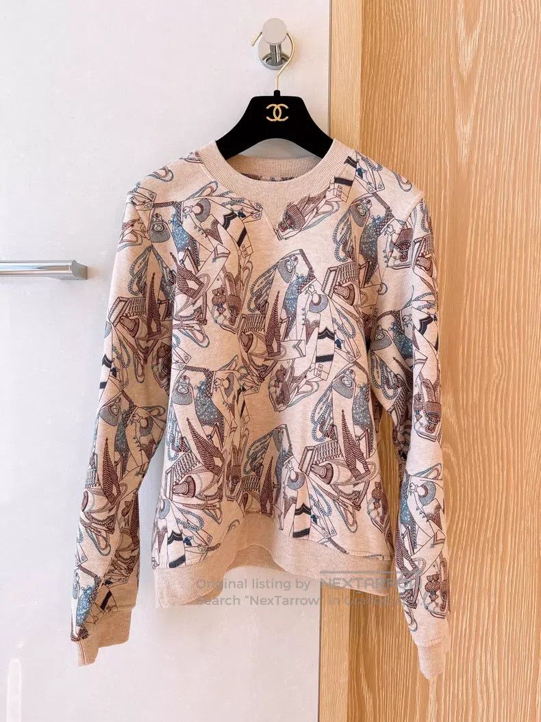 Hermes Hermes Zouave and Dragoon Printed Sweatshirt Skirt Set Size XXS / US 00 / IT 34 - 2 Thumbnail