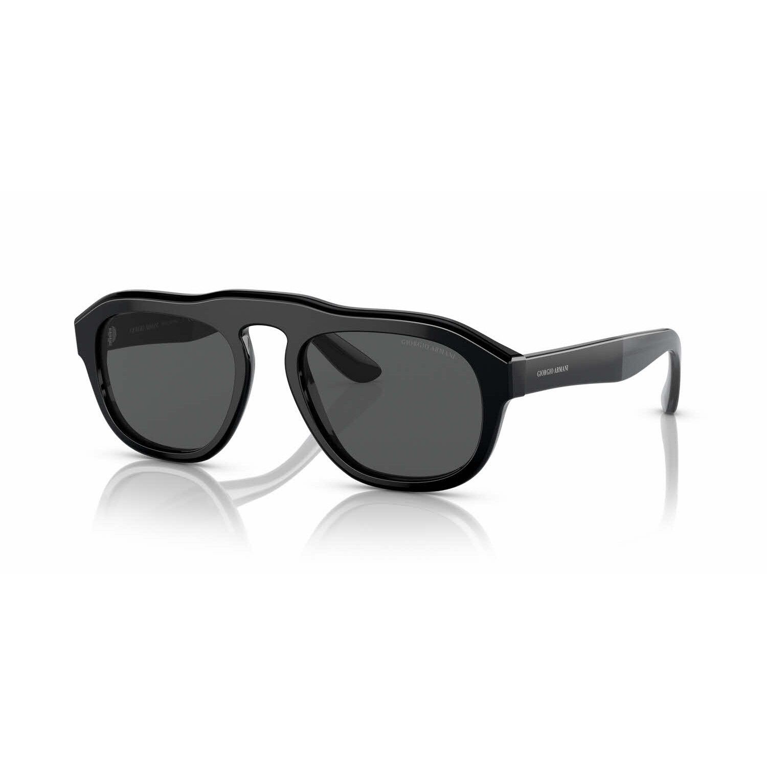 Giorgio Armani GIORGIO ARMANI black pillow shape oval sunglasses authentic Size ONE SIZE - 1 Thumbnail