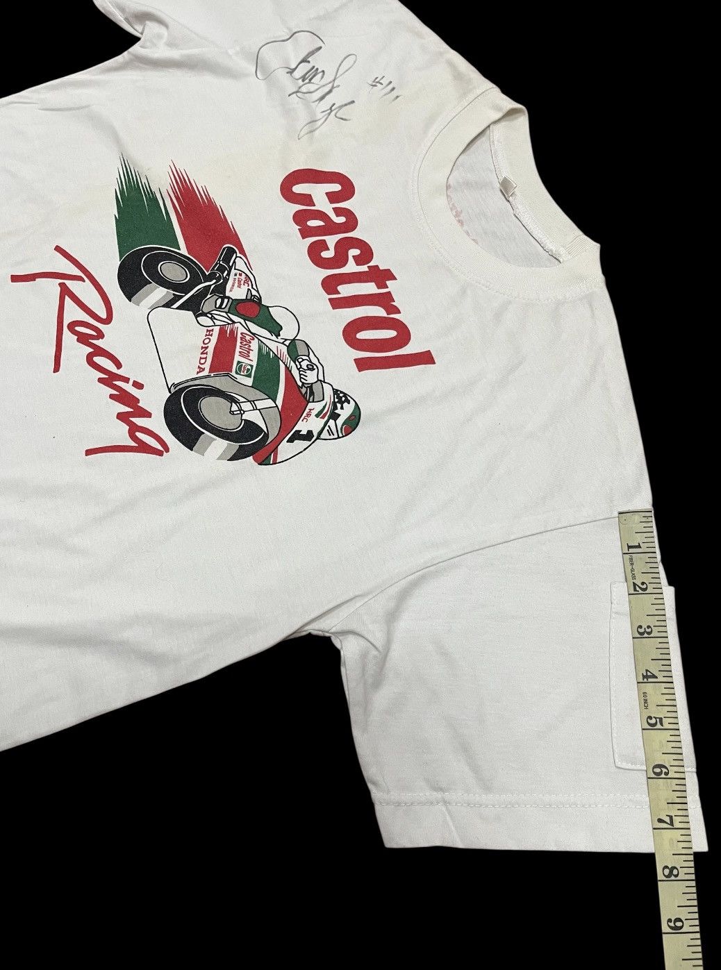 Vintage Castrol Honda Racing MotoGP Design Tshirt x Vintage Size US M / EU 48-50 / 2 - 7 Thumbnail