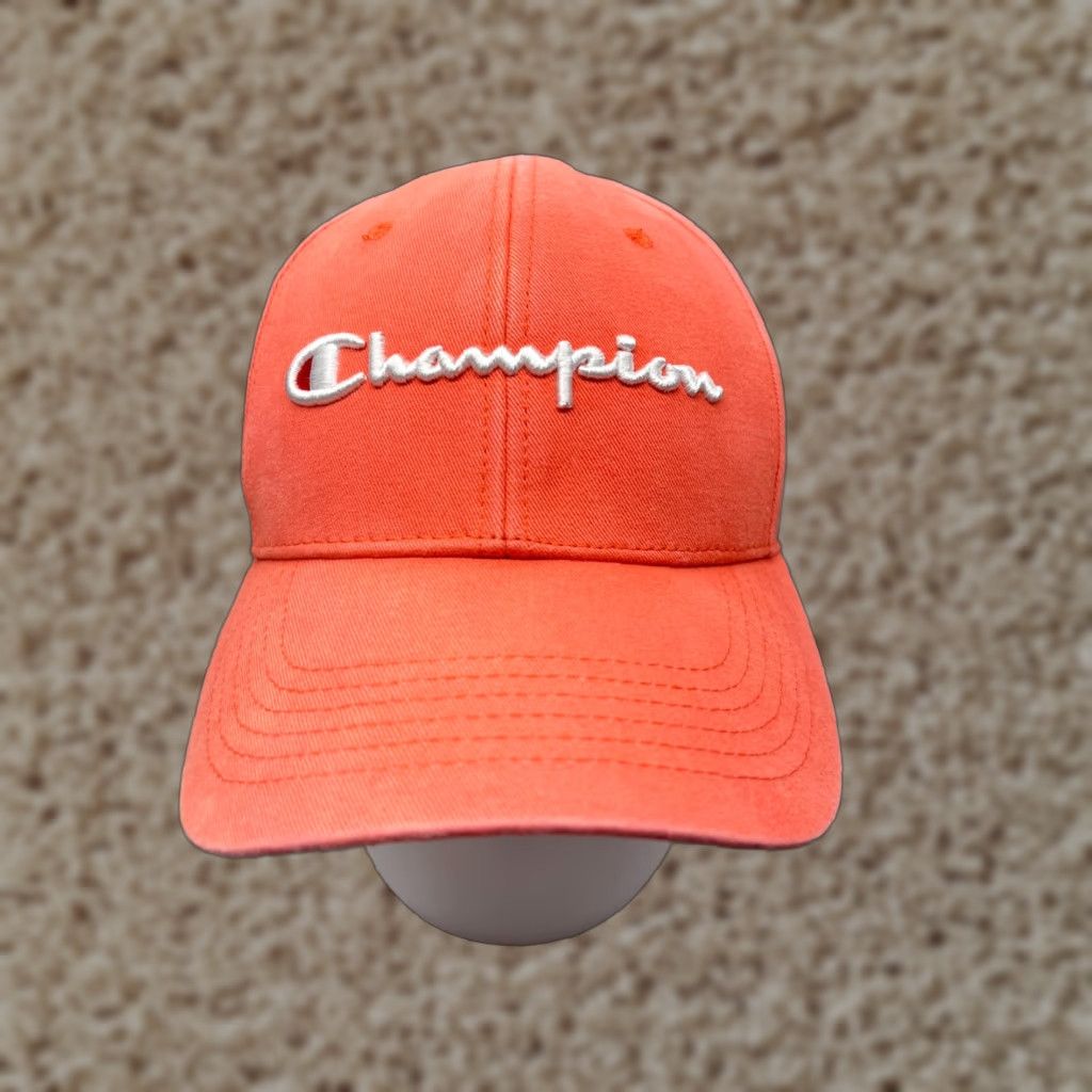 Champion Champion Hat Cap - Golf Style - Pink - One Size - Cotton Twill - Adjustable Strap Back - Adult Men’s Hat Size ONE SIZE - 1 Thumbnail