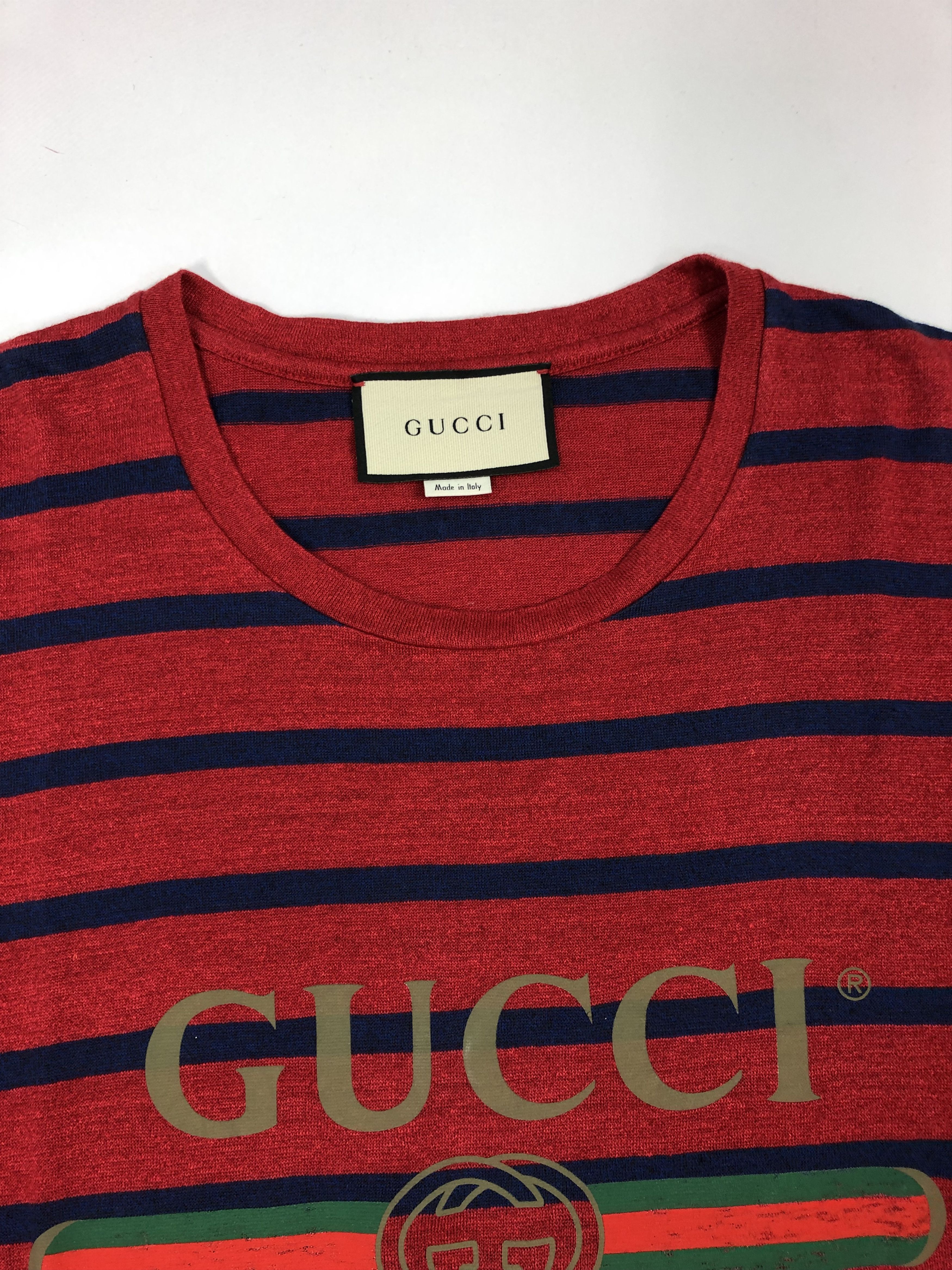 Gucci Classic Gucci Striped T-shirt Size US M / EU 48-50 / 2 - 2 Thumbnail