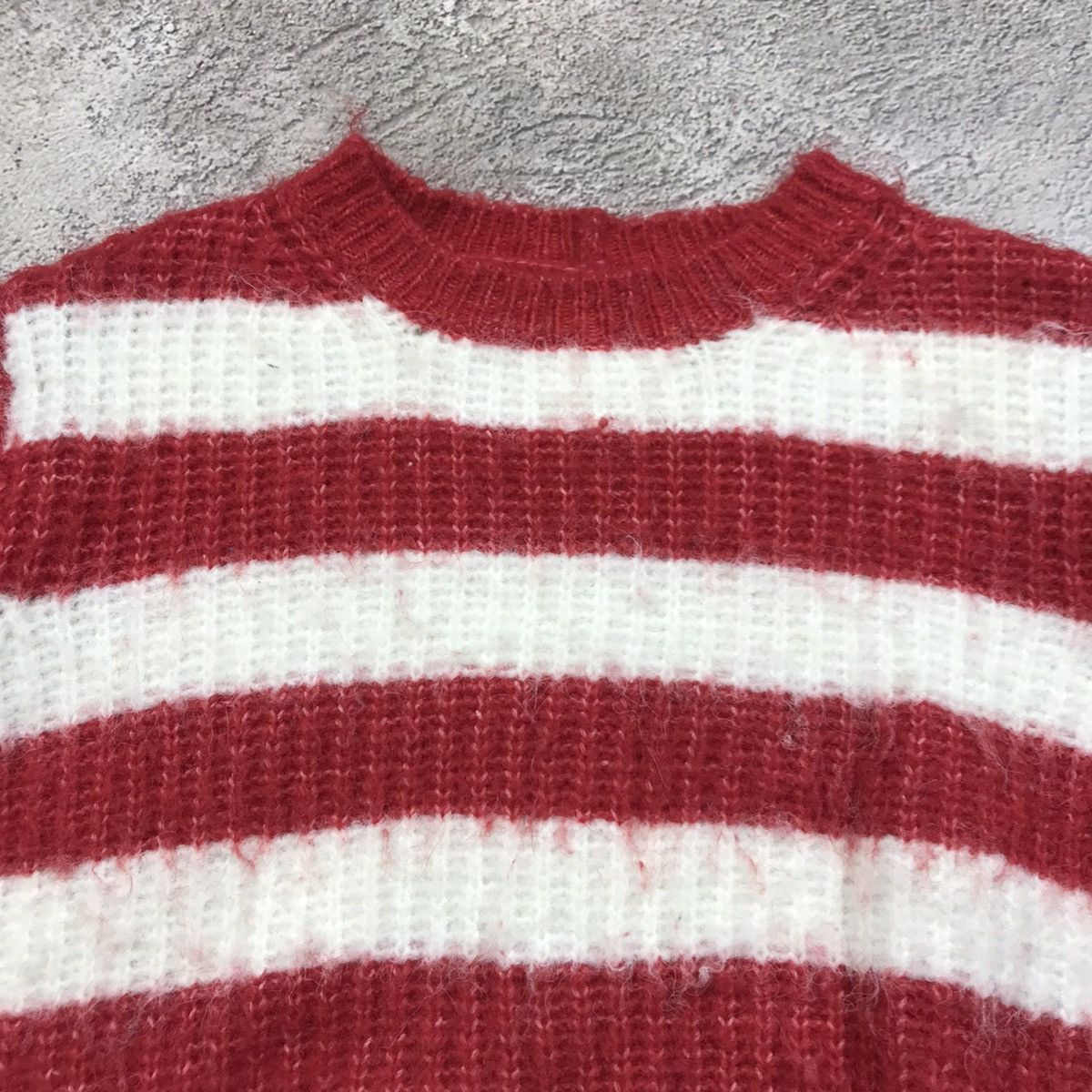 Vintage Vintage 90s Striped Knit Sweater Oversized Preppy Grunge S Size S / US 4 / IT 40 - 3 Thumbnail