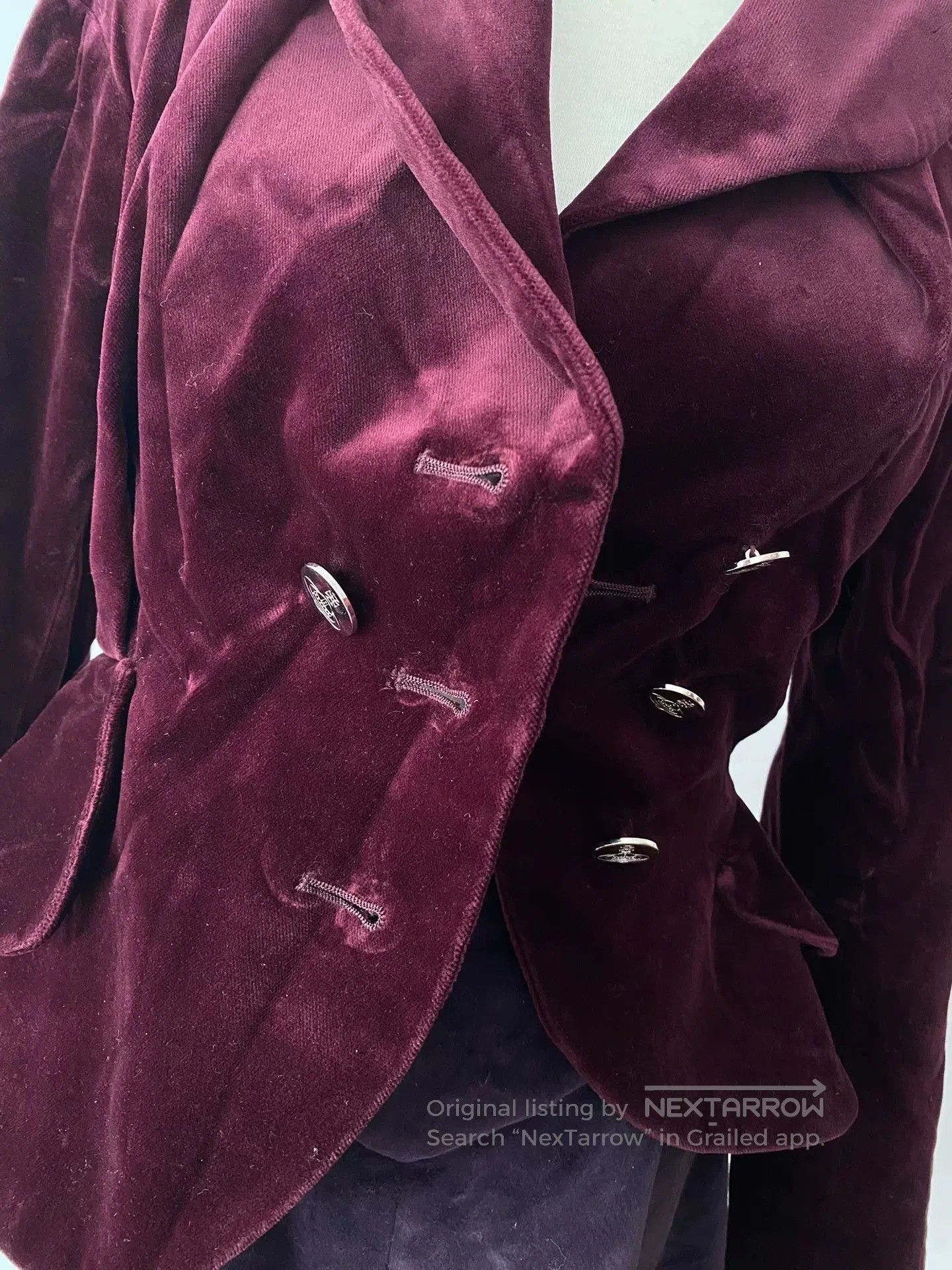 Vivienne Westwood vivienne westwood burgundy velvet blazer outfit. Size M / US 6-8 / IT 42-44 - 4 Thumbnail