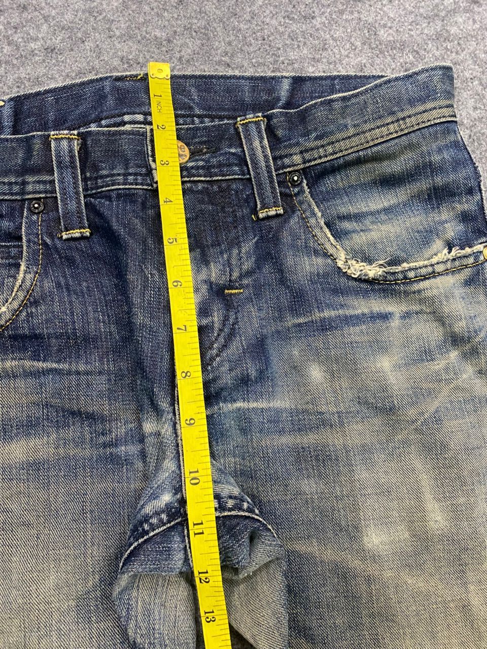 If Six Was Nine 💥Best Offer💥Vintage Lee Riders Distressed Denim Size US 32 / EU 48 - 4 Thumbnail