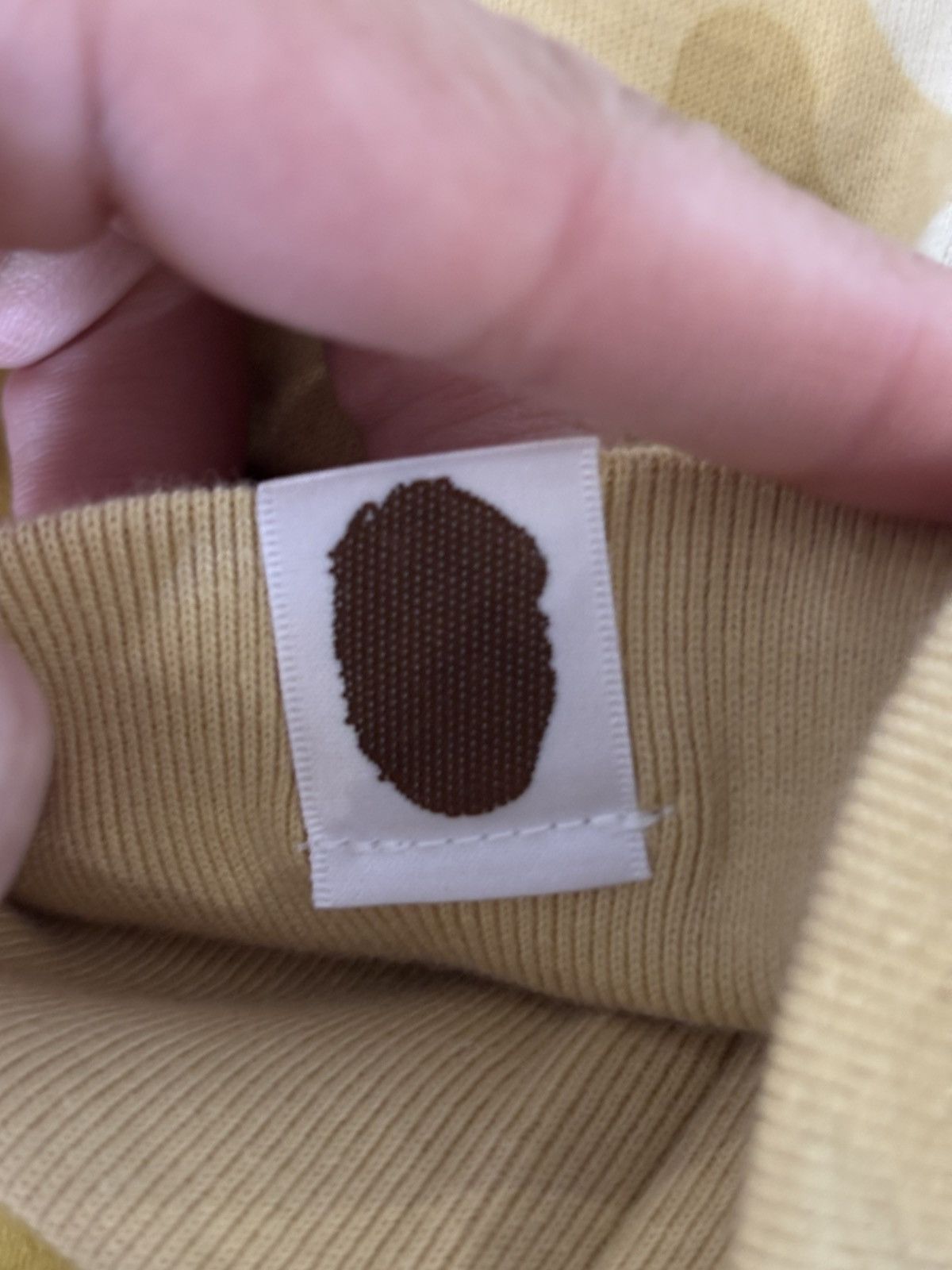 Bape BAPE YELLOW LONG SLEEVE SIZE L Size US L / EU 52-54 / 3 - 7 Thumbnail