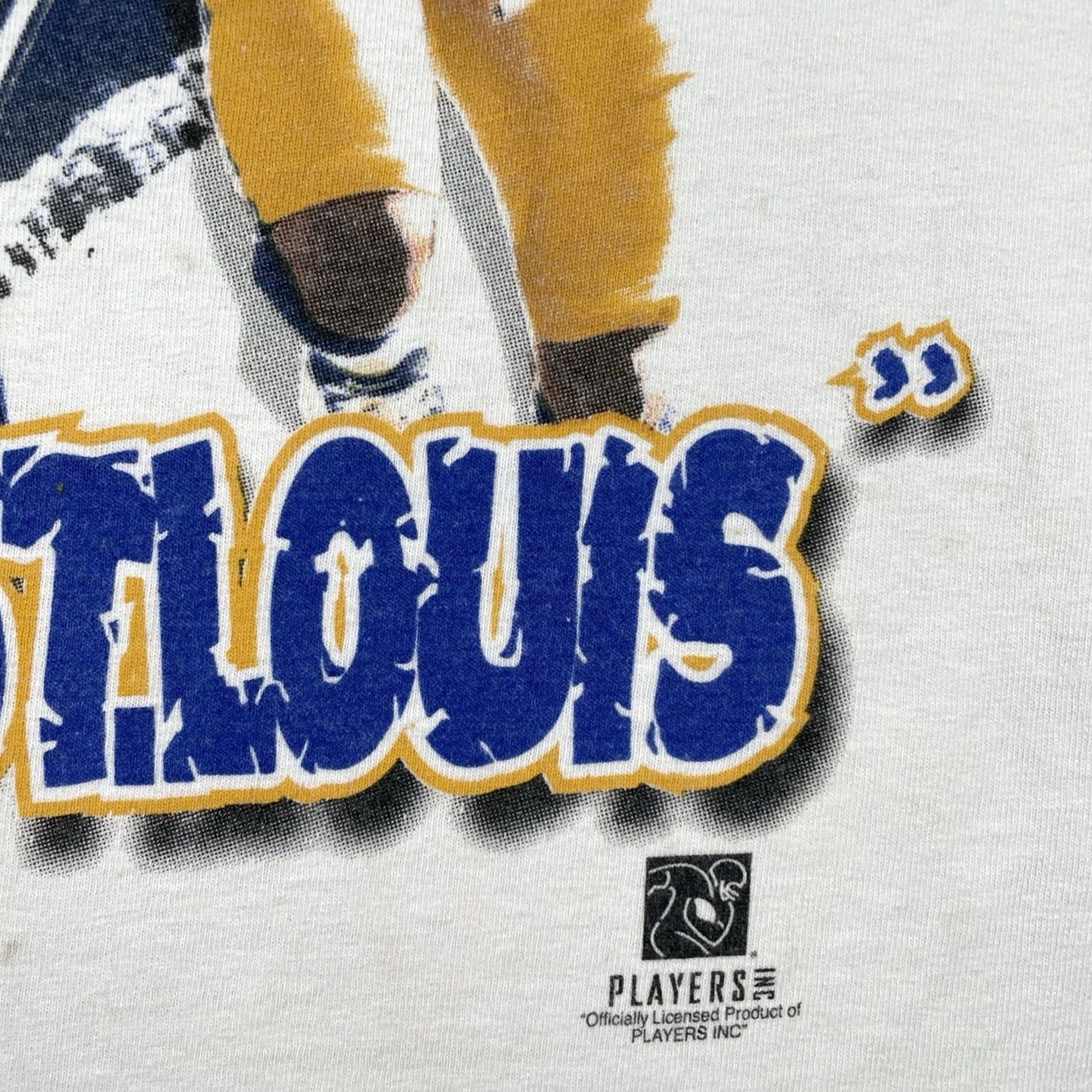Vintage VINTAGE Cotton Park Shirt 2XL Mens White NFL St. Louis Rams Spirit 90s Classic Sports Park Cotton Shirt Size US XXL / EU 58 / 5 - 5 Thumbnail