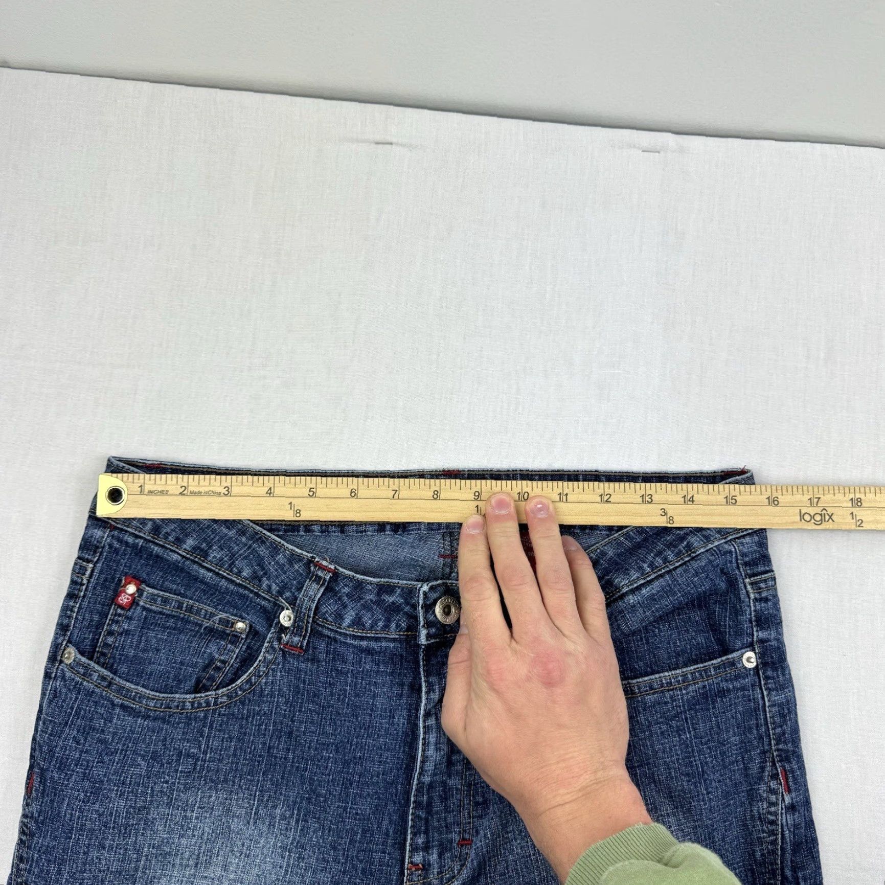 Southpole VINTAGE Southpole Jeans Womens 13 Blue Bootcut Flare Y2K Grunge Mid Rise Punk Size 34" / US 12 / IT 48 - 6 Thumbnail
