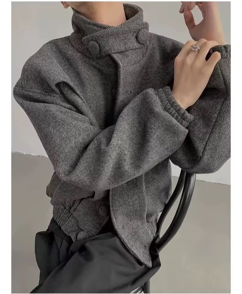 Other Retro Style Casual Y2k Gray Coat Turtleneck Bomber Size US M / EU 48-50 / 2 - 5 Thumbnail