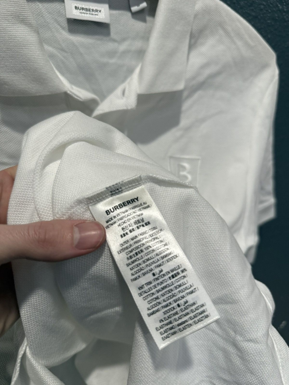 Burberry Burberry B Box Embroidered Mens Polo Medium Size US M / EU 48-50 / 2 - 6 Thumbnail