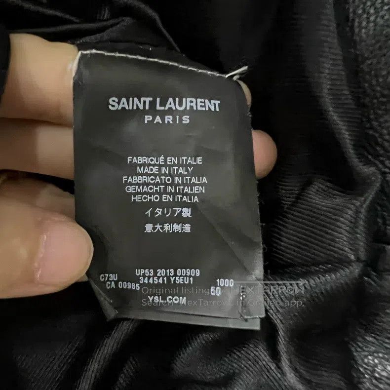 Saint Laurent Paris Saint Laurent Paris Black Multi-zipper Motorcycle Jacket Size US M / EU 48-50 / 2 - 4 Thumbnail