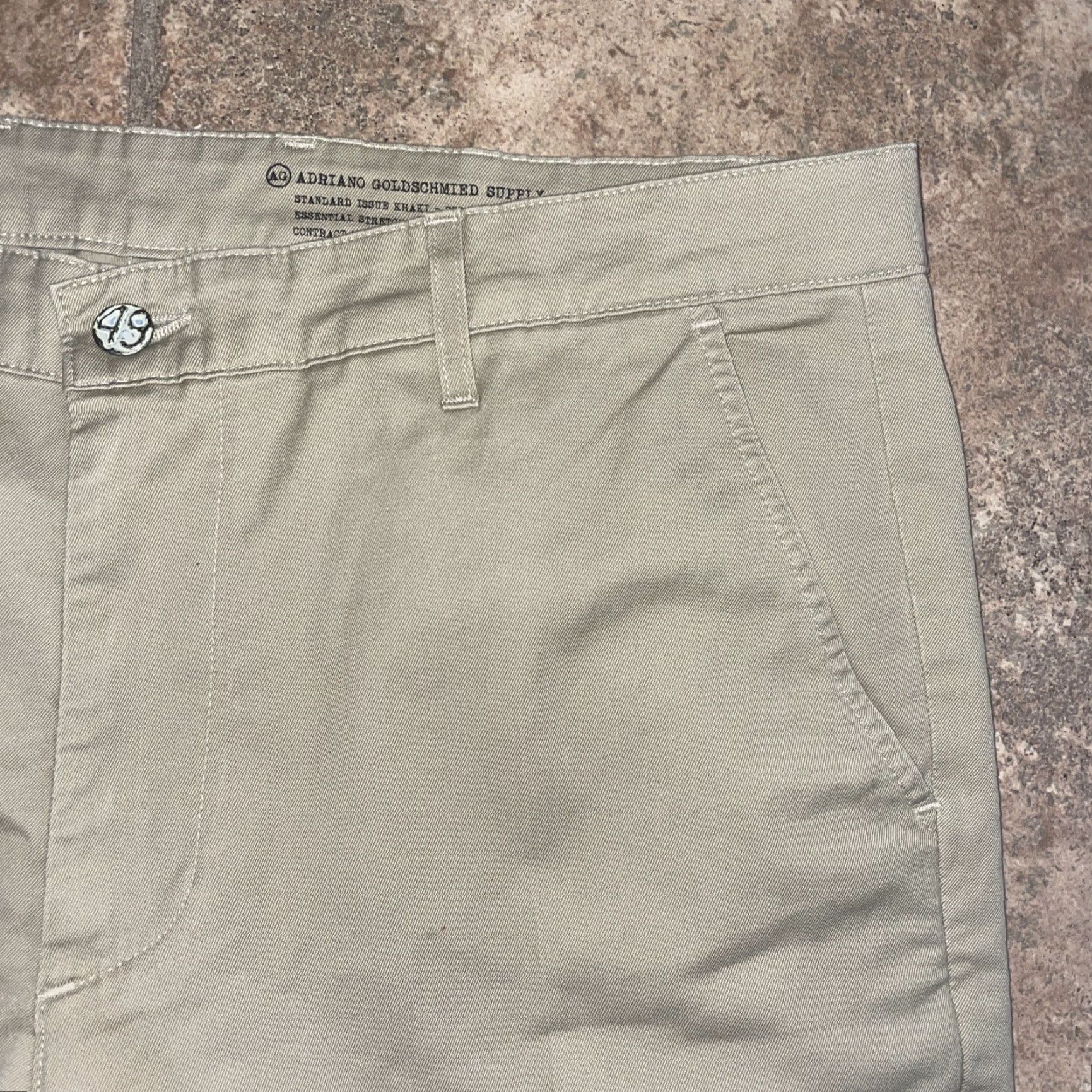 Vintage Adriano Golschmied Beige Khaki Pants Mens Size 36x30 Pants Chino Beige 36 30 Mens Size US 36 / EU 52 - 2 Thumbnail