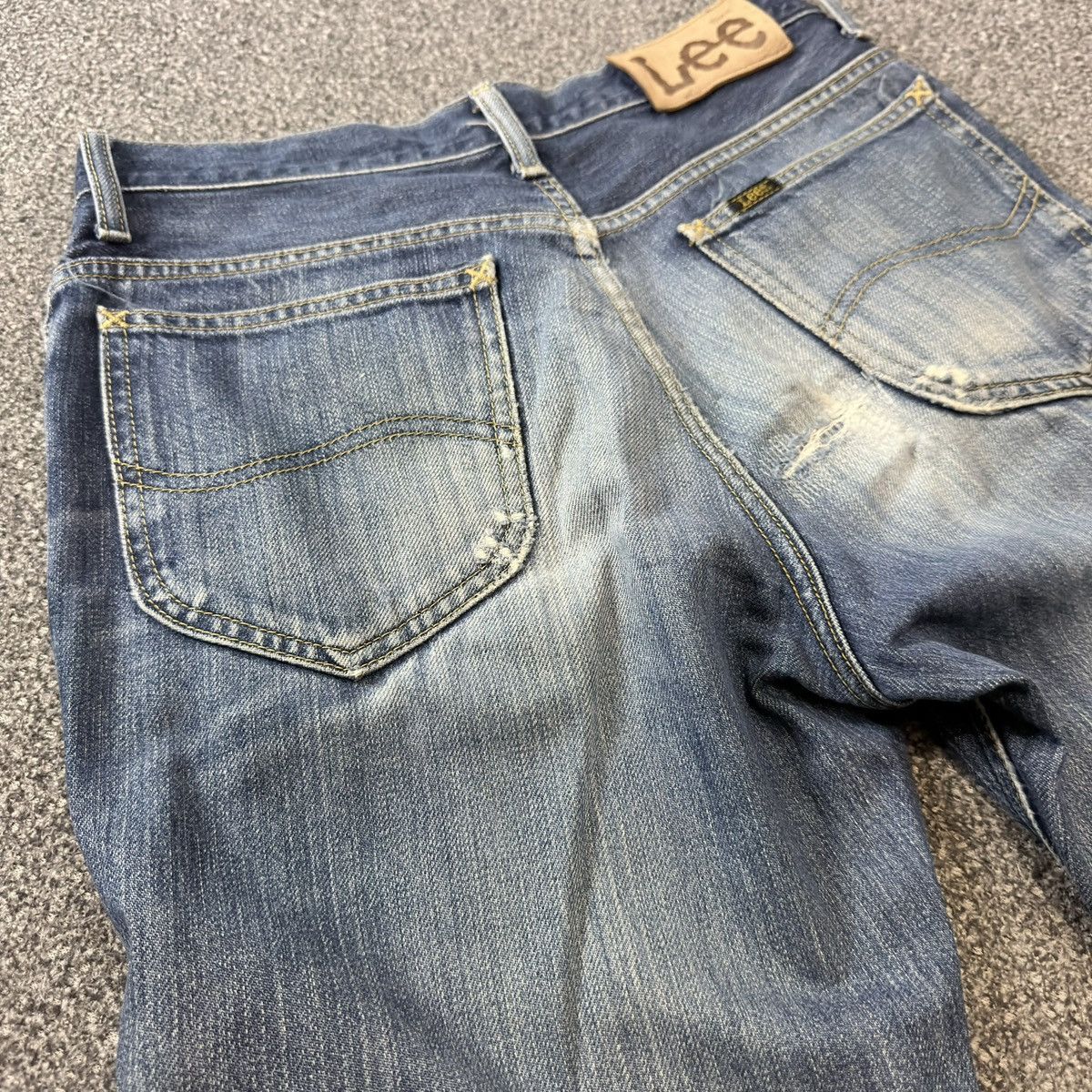 Lee × Number (N)ine Flared Vintage 90s Lee Distressed Faded Japanese Denim Size US 30 / EU 46 - 11 Thumbnail