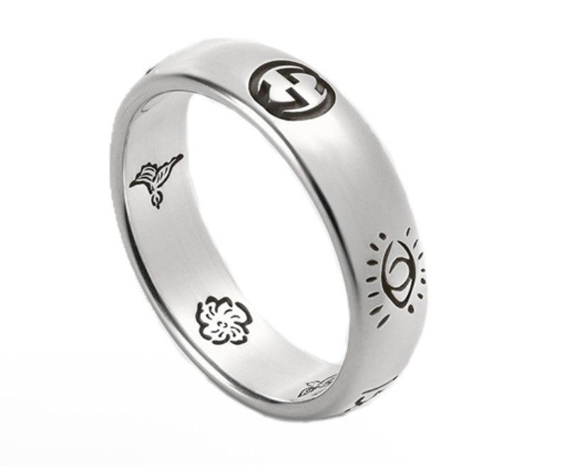 Gucci Gucci Blind for Love Ring Silver Ag 925 455247 Size ONE SIZE - 4 Thumbnail