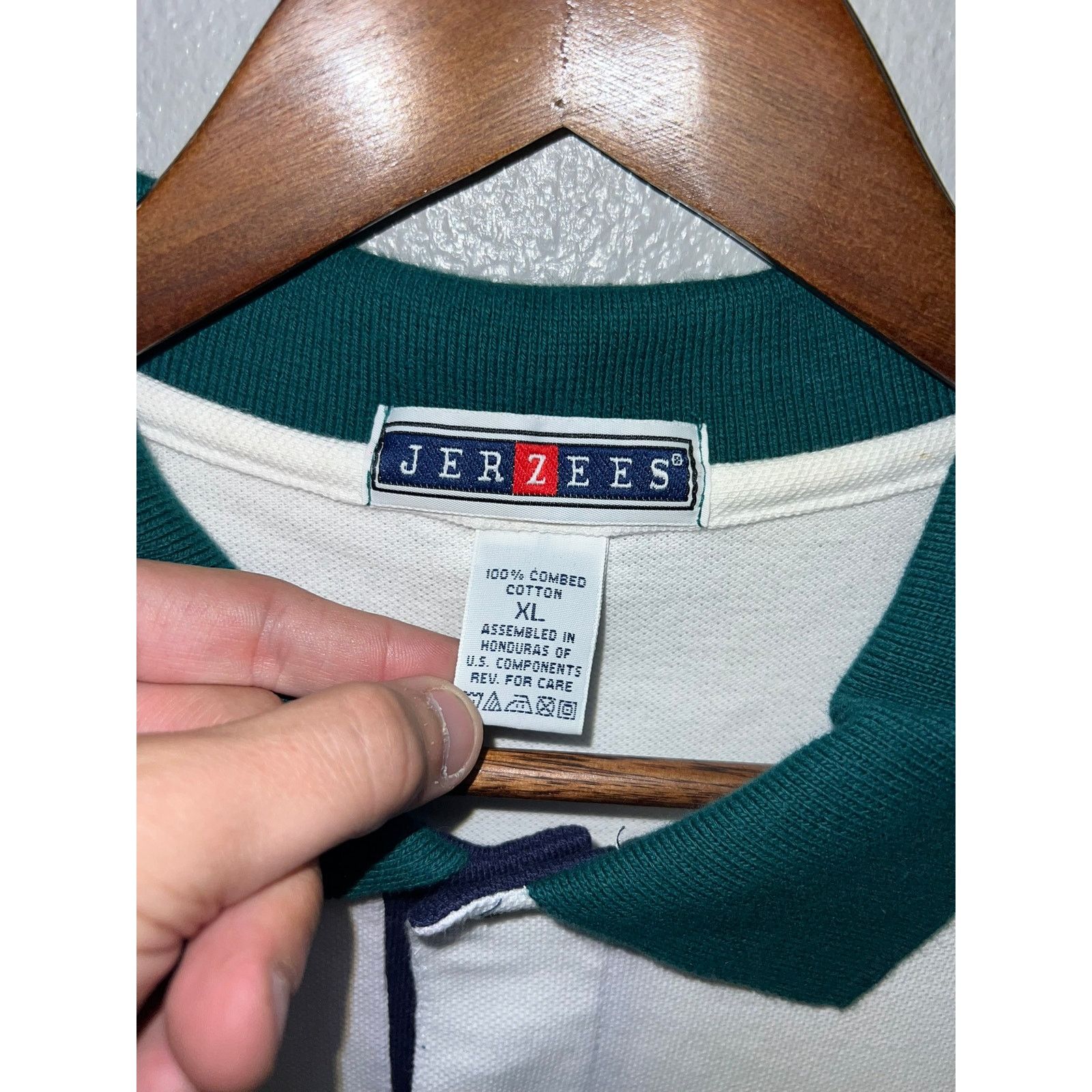 Jerzees Vintage US Coast Guard Polo Shirt ESU Boston Field 90s XL Size US XL / EU 56 / 4 - 5 Thumbnail