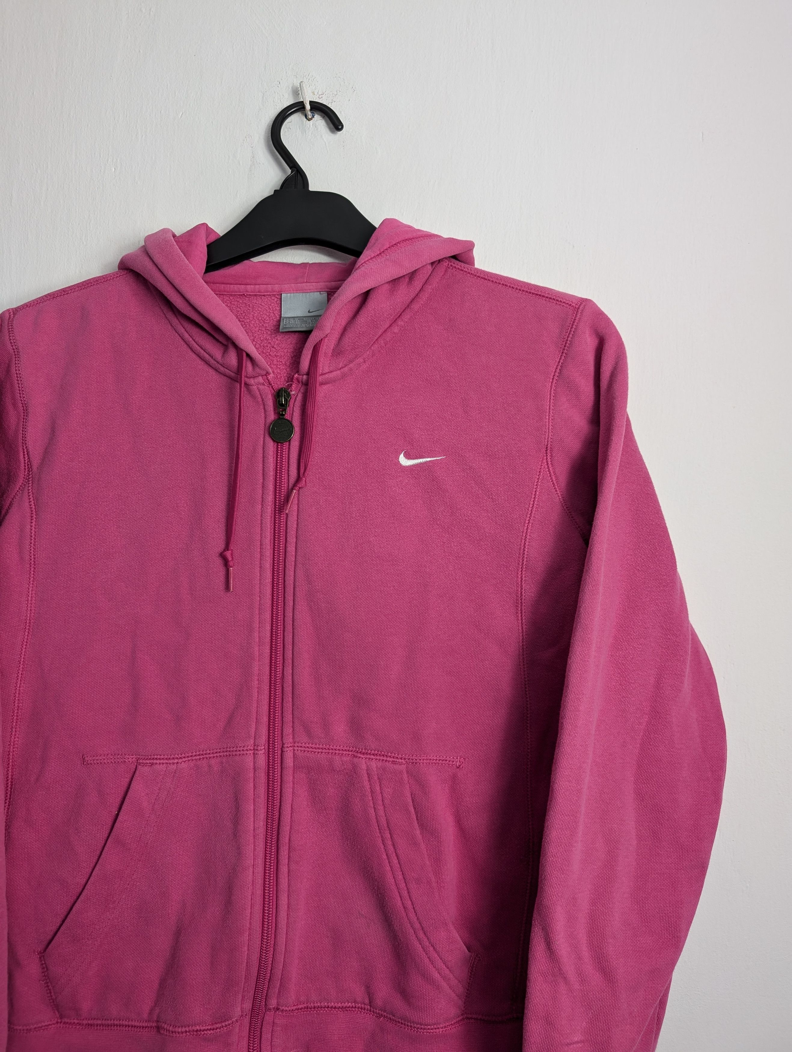 Nike × Vintage Vintage 2000s Nike Pink Hoodie Y2K Streetwear Size M / US 6-8 / IT 42-44 - 2 Thumbnail