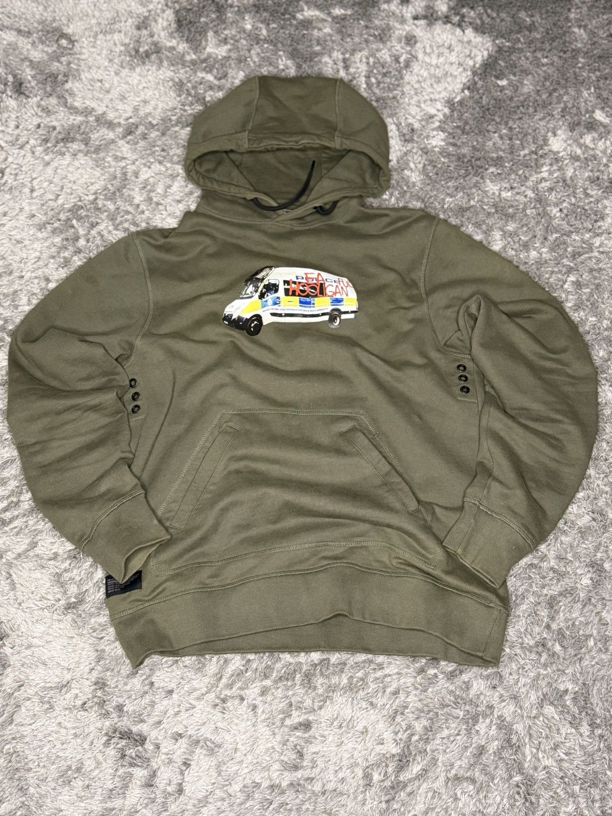 Other Peaceful Hooligan Hoodie Policeful Olive Size US L / EU 52-54 / 3 - 1 Thumbnail