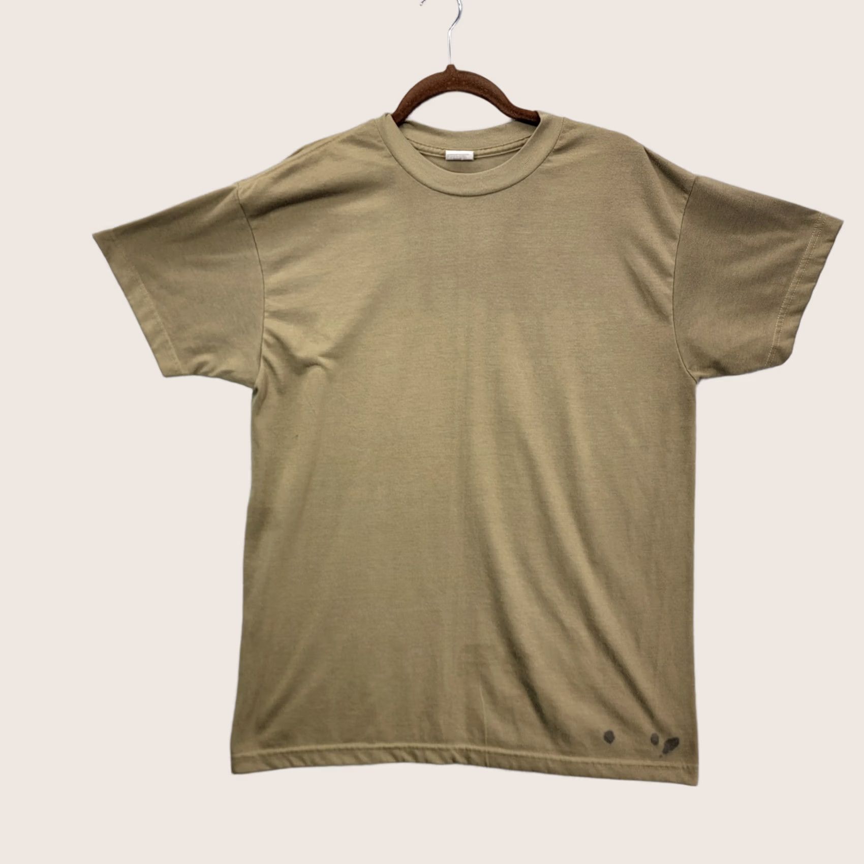 Vintage CAC Military Shirt Large Tan Brown Short Sleeve Polyester USA PT Blank 90s Mens Size US L / EU 52-54 / 3 - 1 Thumbnail