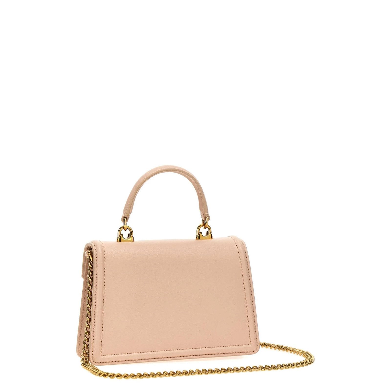 Dolce & Gabbana DOLCE & GABBANA Devotion Small Pink Leather Shoulder Bag New Size ONE SIZE - 2 Thumbnail