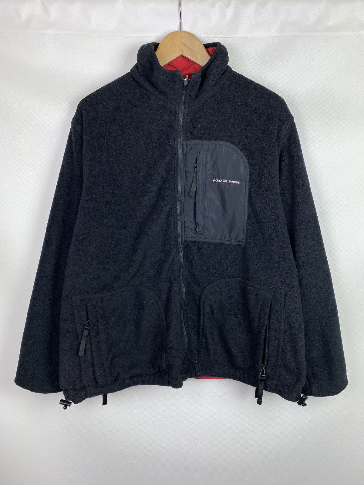 Polo Ralph Lauren × Vintage Polo Sport Ralph Lauren VTG nylon / fleece reversible jacket Size US M / EU 48-50 / 2 - 1 Thumbnail