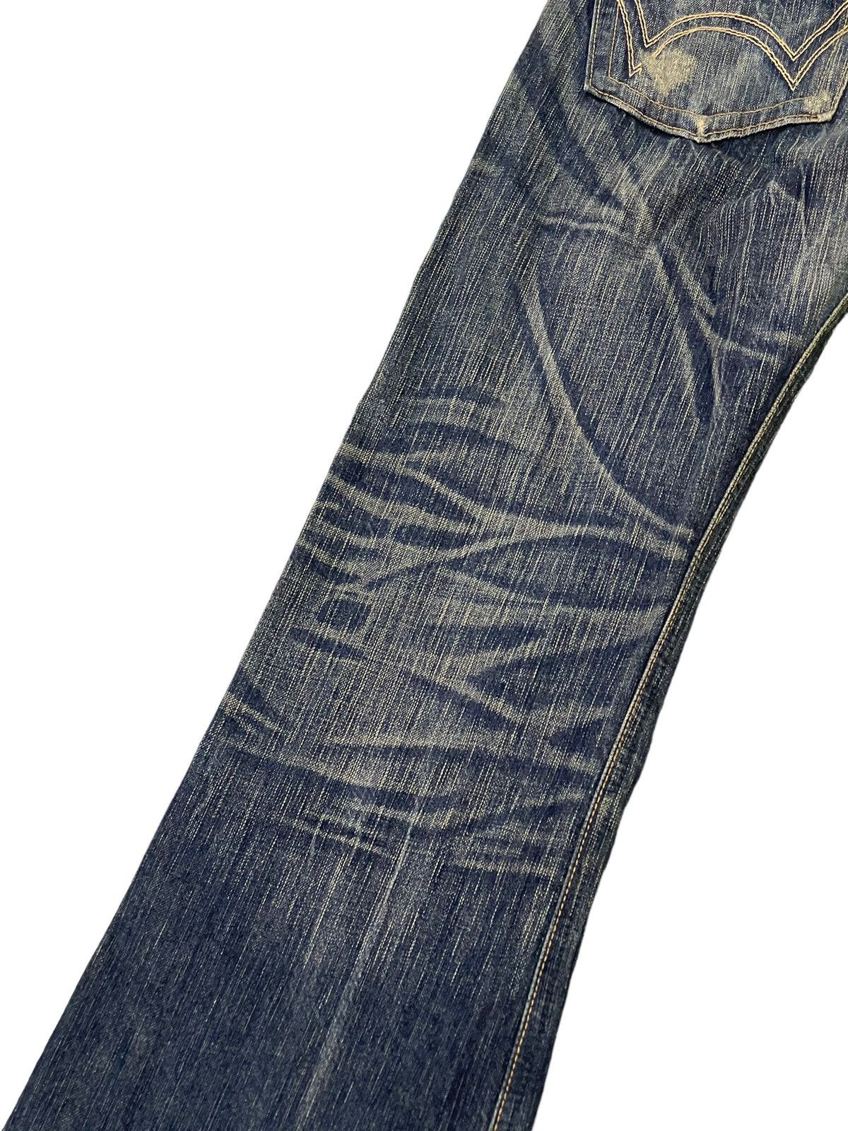 Edwin Flare Jeans Edwin Japan Distress Low Rise Boot Cut 7🟦0 Size US 31 - 17 Thumbnail