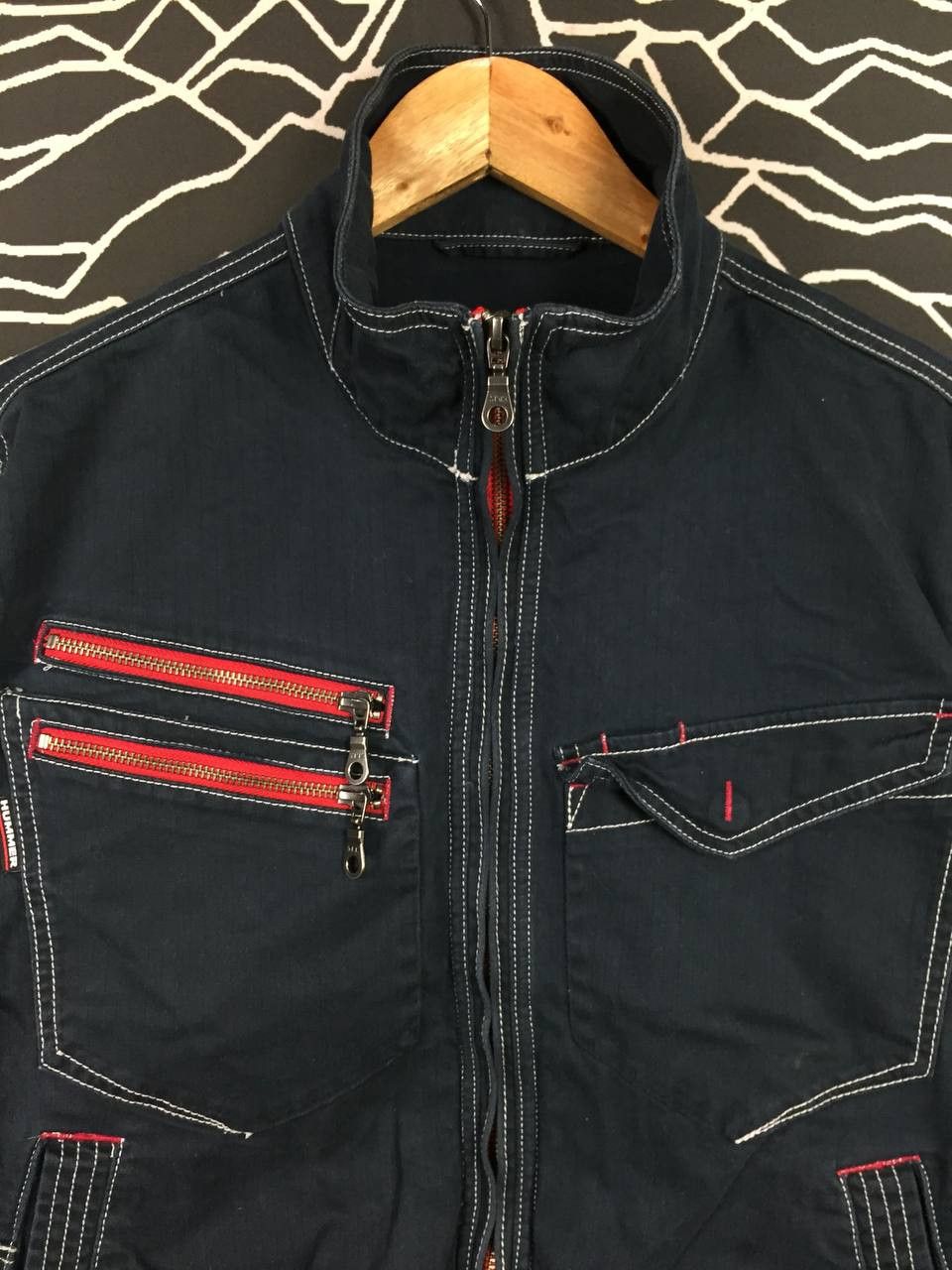 Vintage Hummer Tactical Workwear Utility Cropped Fit Jacket Size US L / EU 52-54 / 3 - 3 Thumbnail