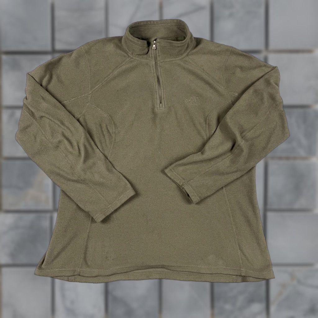 The North Face The North Face Sweatshirt Mens Fleece Jacket Pullover 1/4 Zip Gray Large Adult M 1/4 Zip Mock Neck Logo Casual Travel Outdoors Size US M / EU 48-50 / 2 - 1 Thumbnail