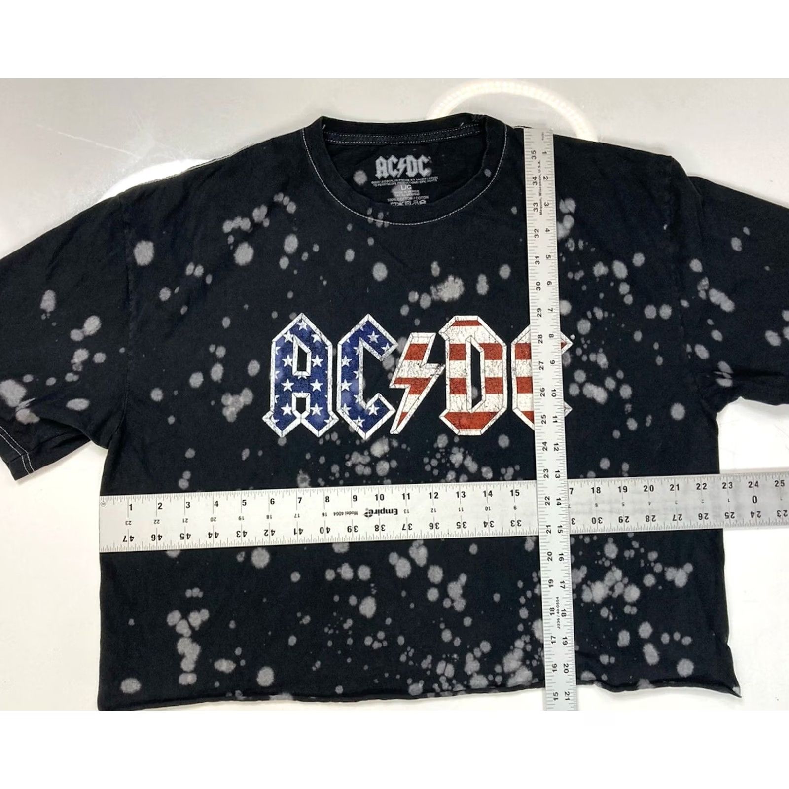 Vintage VINTAGE ACDC 1980 US Tour Crop Graphic T-shirt Women Large Black Short Sleeve Music Size L / US 10 / IT 46 - 6 Thumbnail