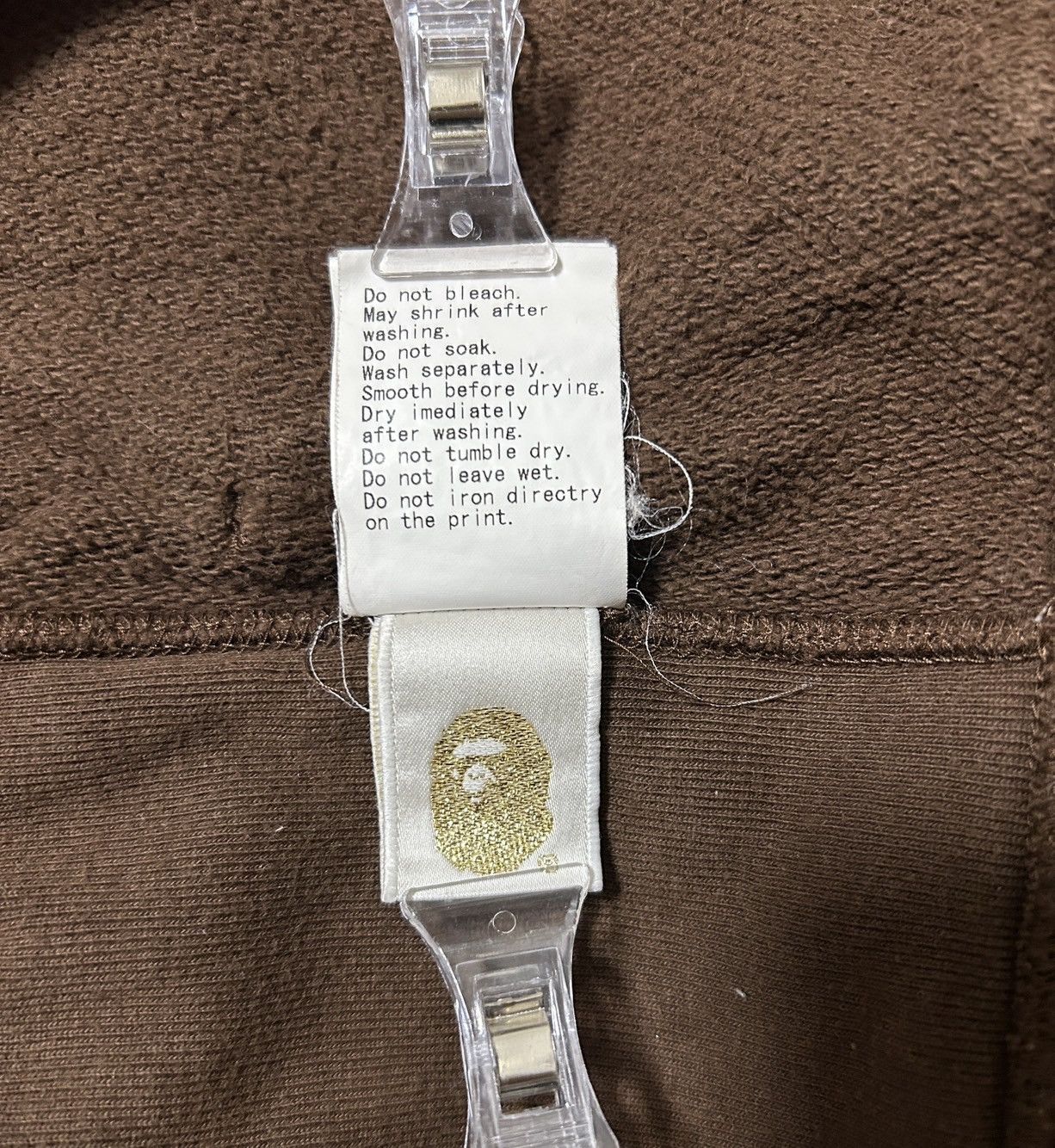 Bape Bape Brown spell out Full Zip Hoodie Size US M / EU 48-50 / 2 - 10 Thumbnail