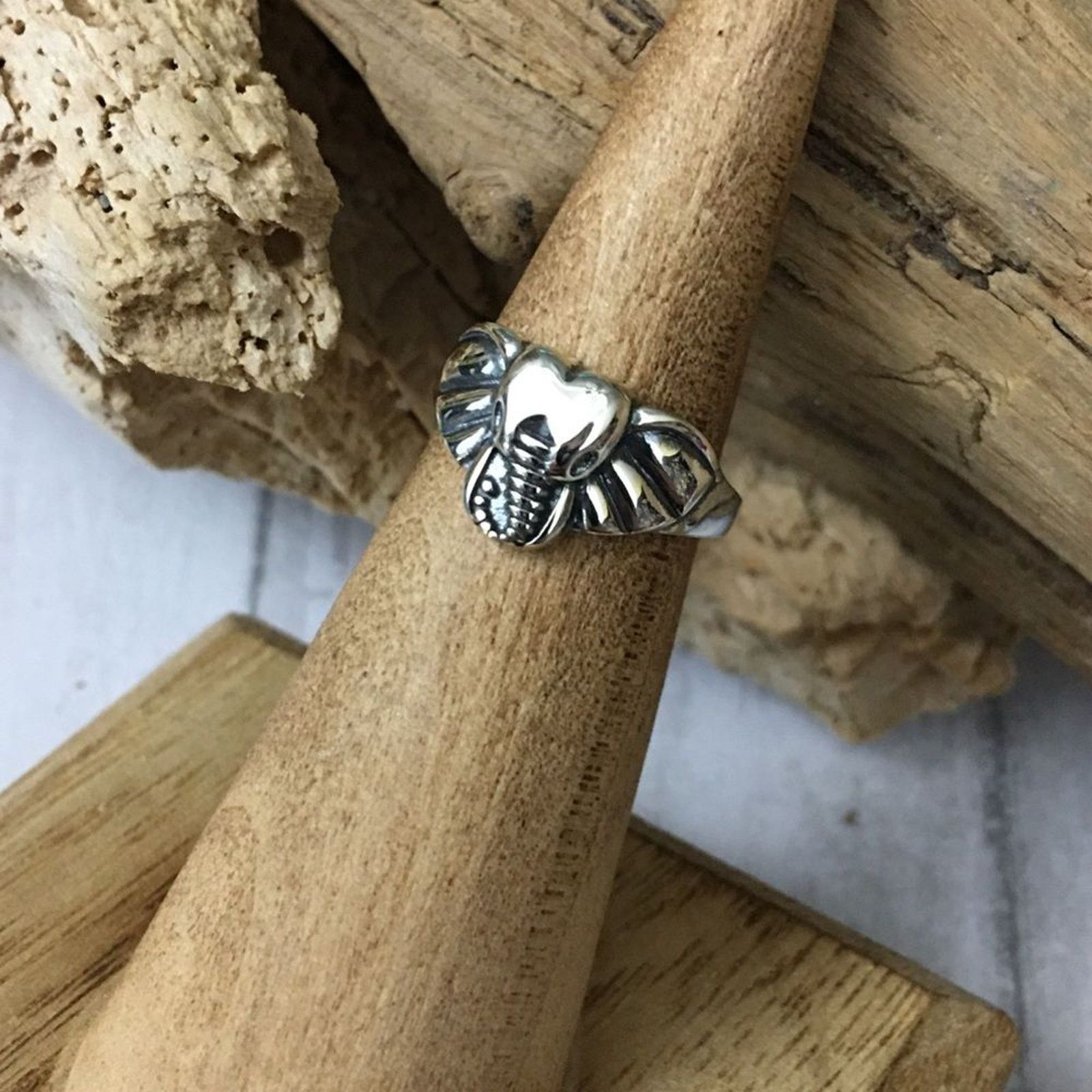 The Unbranded Brand Elephant Head Sterling Silver Toe Ring Size ONE SIZE - 5 Thumbnail