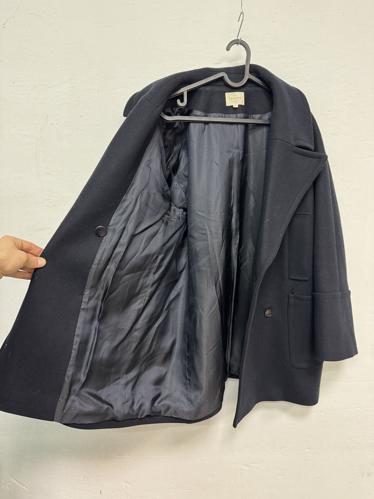 Sezane Sezane Paris Wool Coat Nawy Size M / US 6-8 / IT 42-44 - 8 Thumbnail