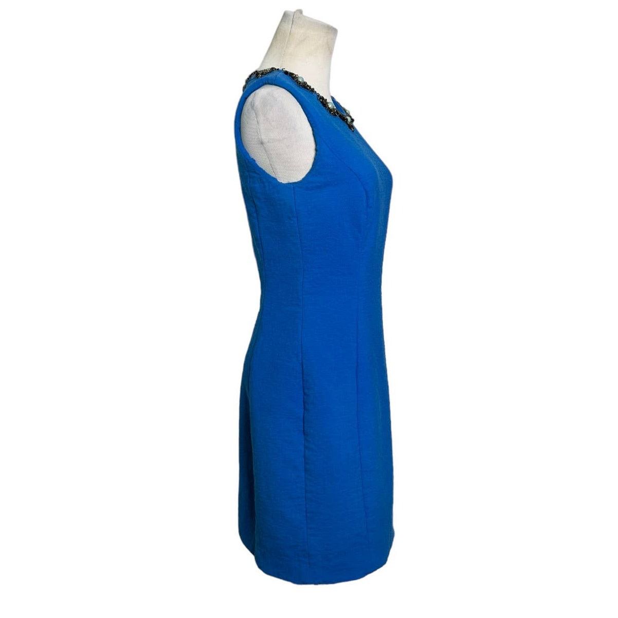 Jason Wu Jason Wu blue embellished neck sheath cocktail dress size 6 Size M / US 6-8 / IT 42-44 - 3 Thumbnail