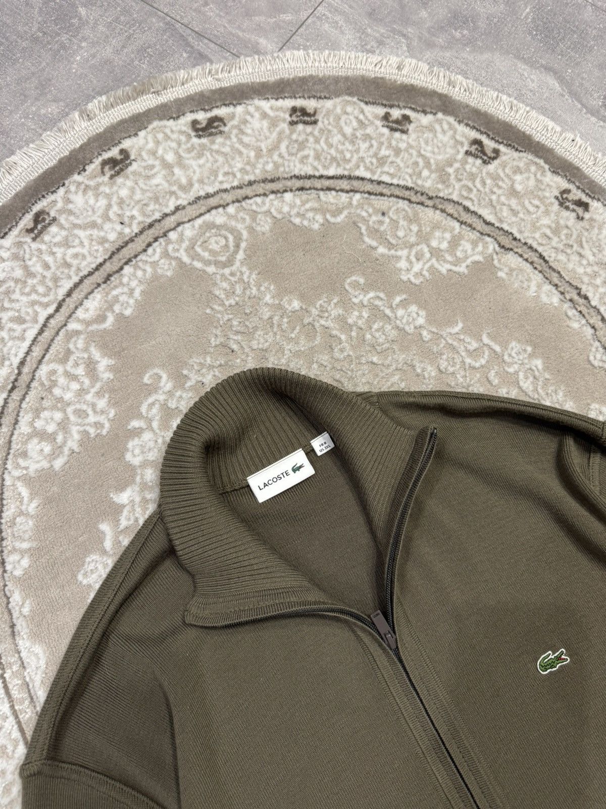 Lacoste 🐊 Vintage Lacoste 1/3 Zip Sweatshirt Hoodie Y2K Size US XXL / EU 58 / 5 - 2 Thumbnail