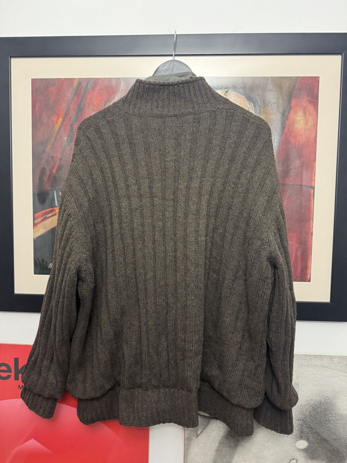 Valentino Valenitno Vintage 90s Brown Zip Wool Cashmere Sweater Knit Size US L / EU 52-54 / 3 - 4 Thumbnail