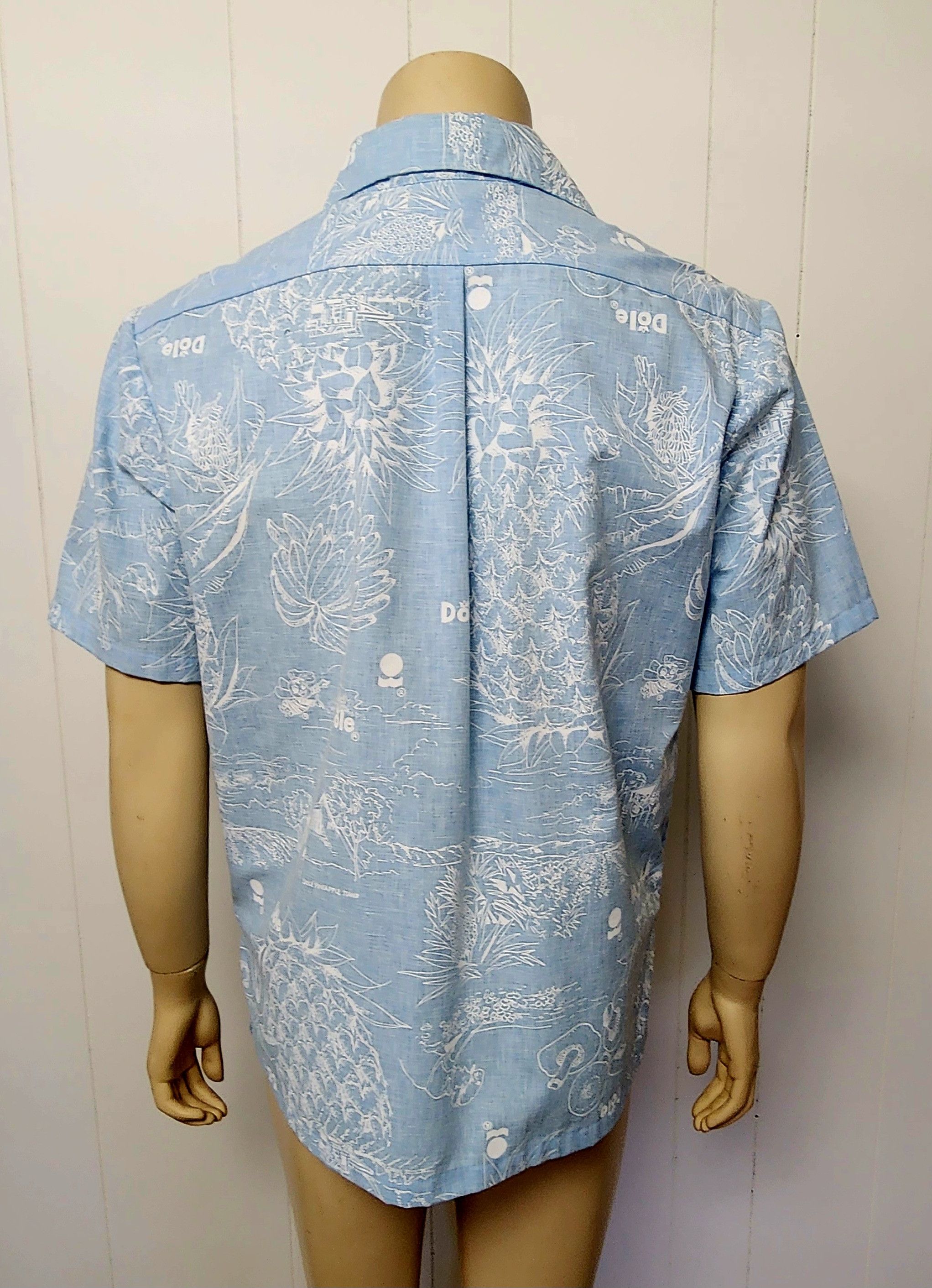 Vintage Dole pineapple shirt L blue Hawaiian pullover vintage 1980s Size US L / EU 52-54 / 3 - 8 Thumbnail