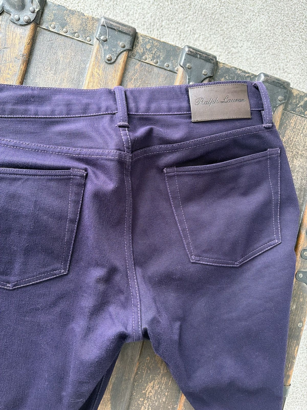 Ralph Lauren Purple Label Ralph Lauren Purple Label Purple Denim Jeans Size US 32 / EU 48 - 6 Thumbnail