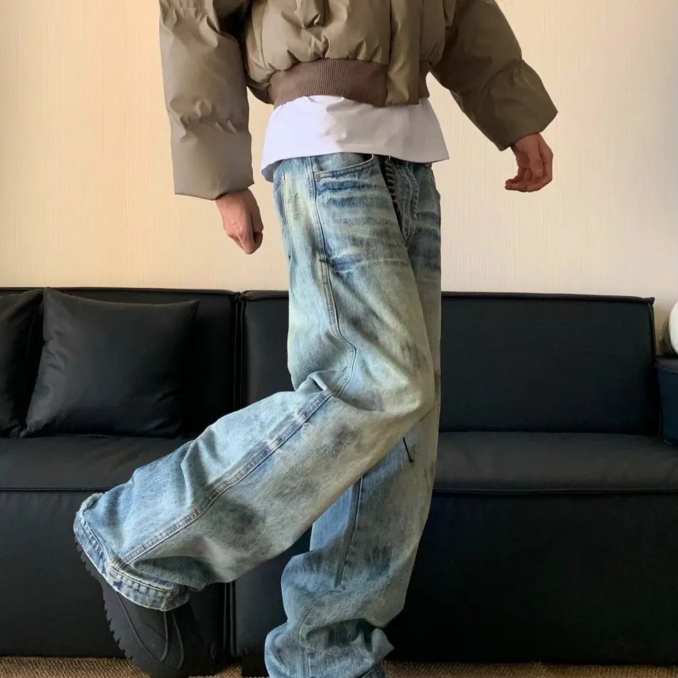 Japanese Brand × Jean Retro straight blue high street jeans Size US 32 / EU 48 - 6 Thumbnail