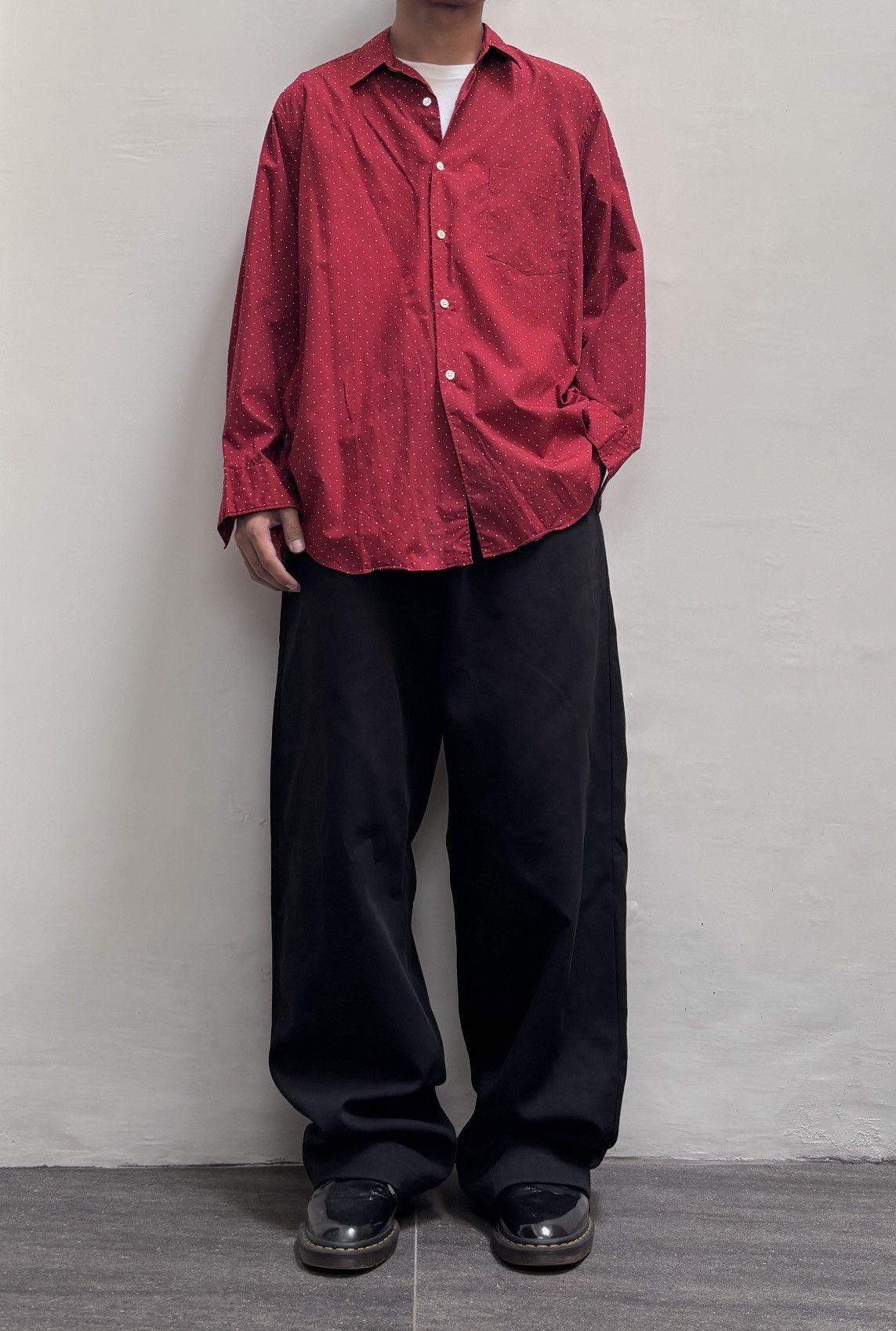 Comme des Garcons Homme 90s Mini Polkadot Shirt Size US M / EU 48-50 / 2 - 1 Thumbnail