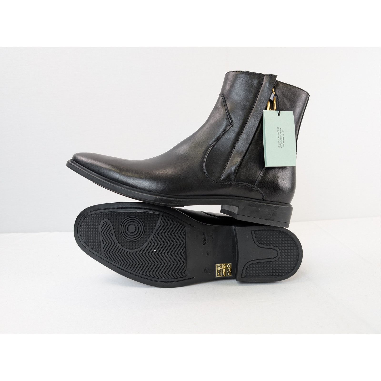 Off-White o1rshd1 Chelsea Zip Boots in Black 45 Size US 12 / EU 45 - 15 Thumbnail