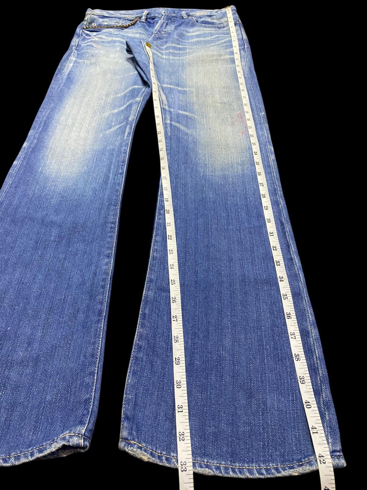 Hysteric Glamour Hysteric Glamour Seditionary Paint Splatter Flare Jeans Size US 32 / EU 48 - 18 Thumbnail